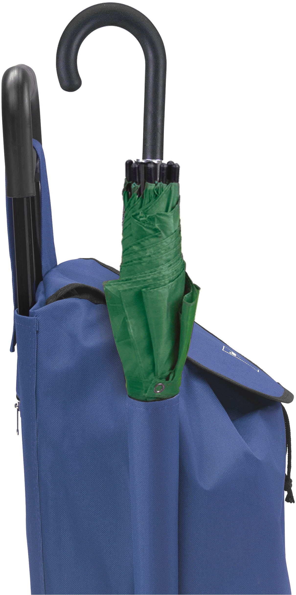 Metaltex Einkaufstrolley »Daphne« rückseitiges Fach mit Reißverschluss und Seitentasche für Regenschirm