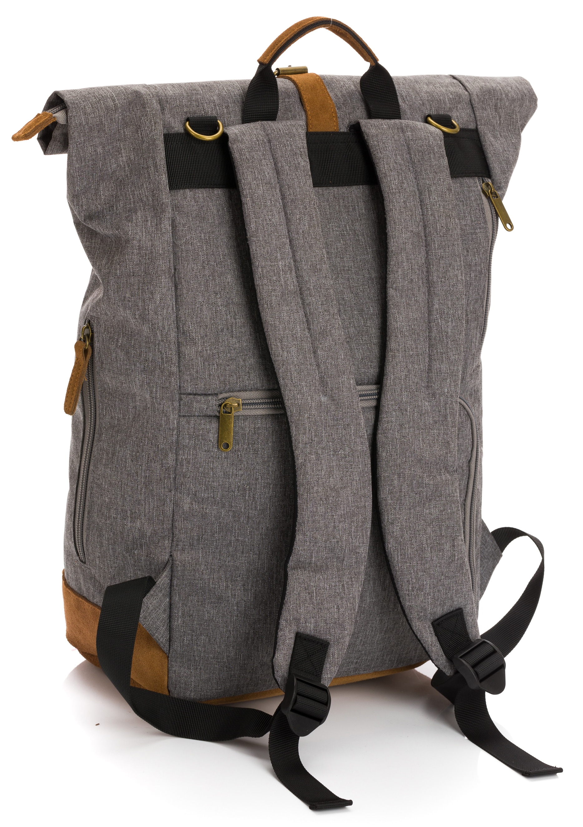 Fillikid Wickelrucksack »Berlin, grau melange«, Reflektoren, inkl. Wickelauflage