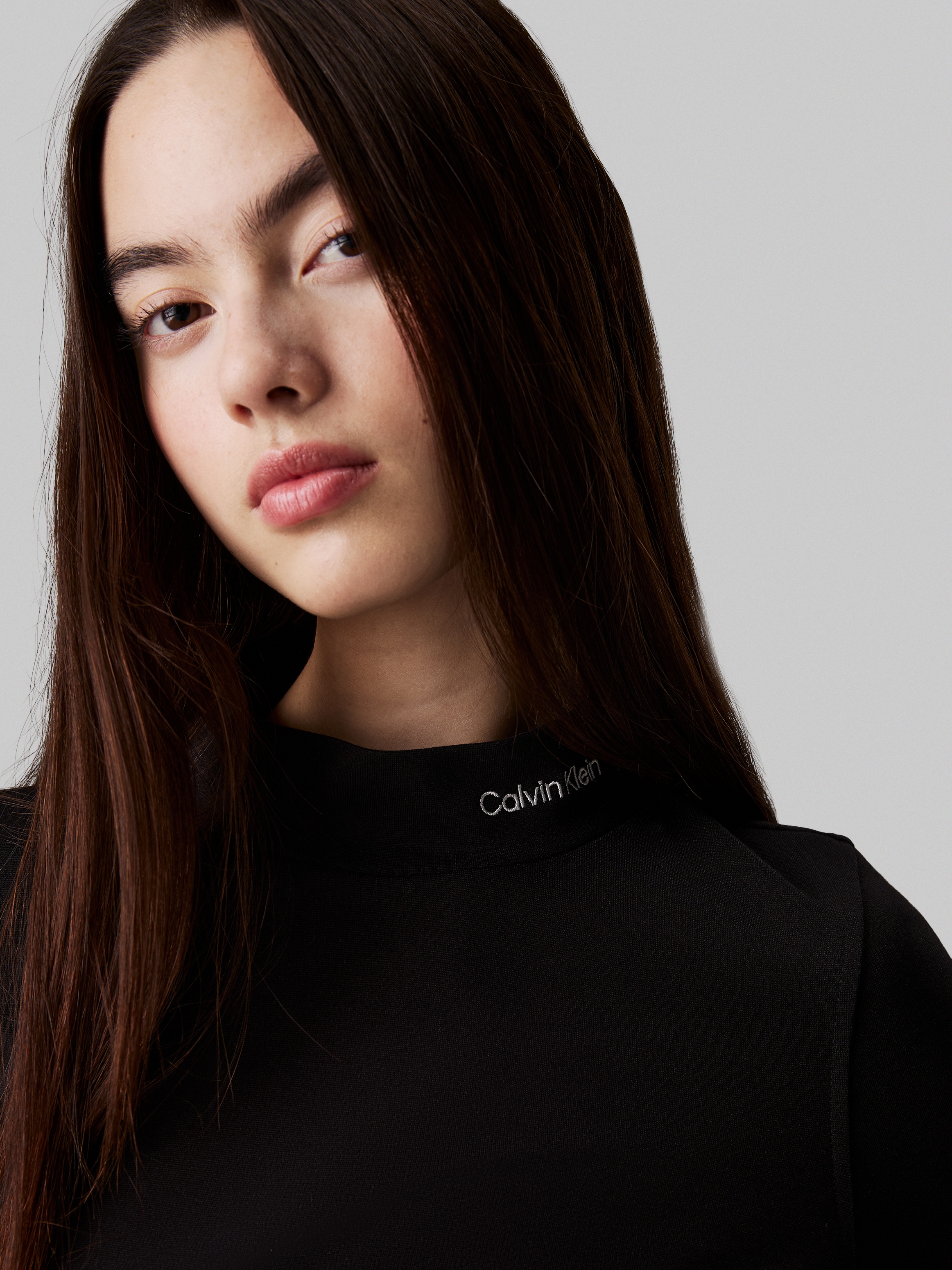Calvin Klein Jeans Sweatkleid »LOGO ELASTIC MILANO DRESS«, mit Logoschriftzug