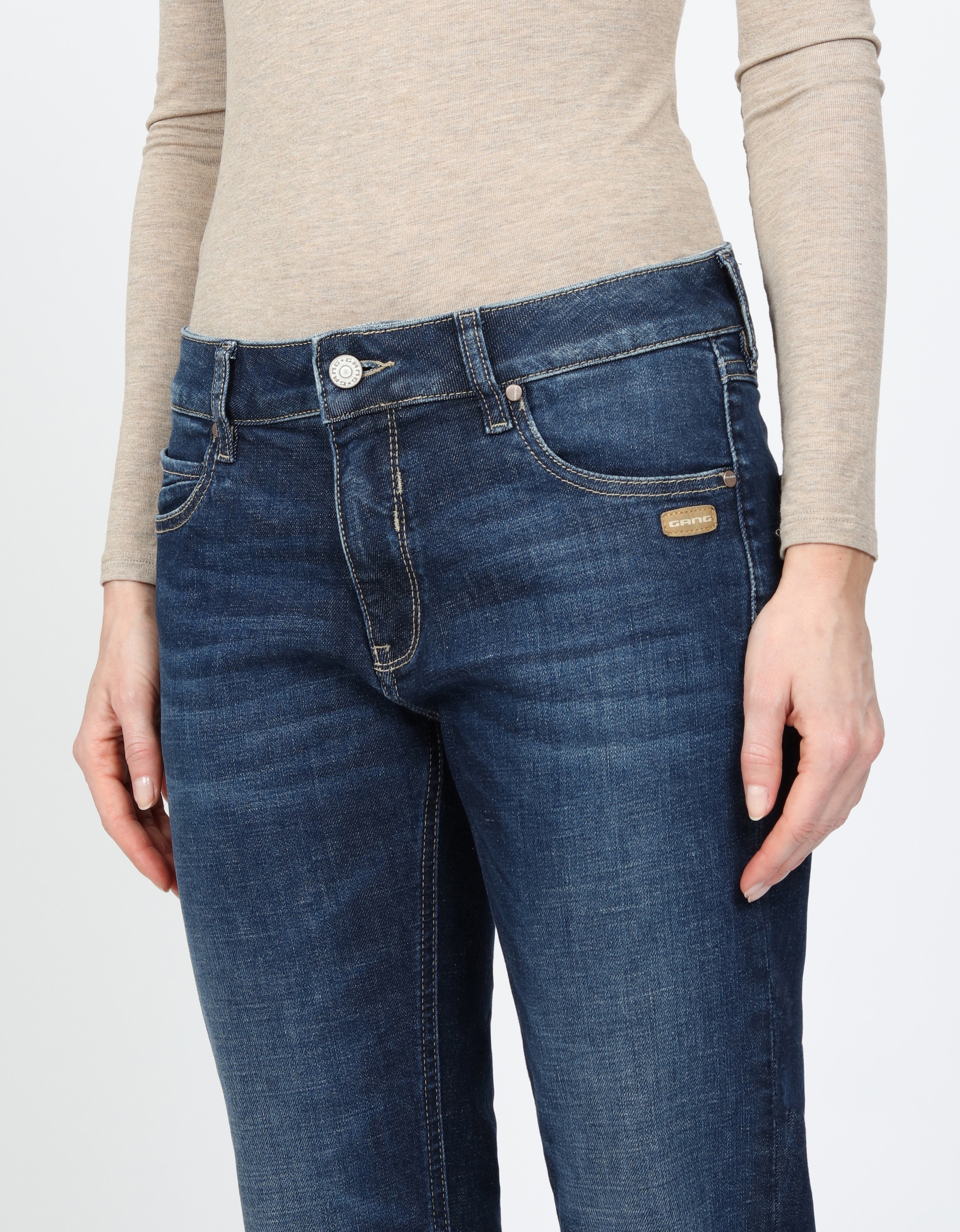 GANG Boyfriend-Jeans »94NADIA«, 5-Pocket Style mit Reißverschluss und Knopf