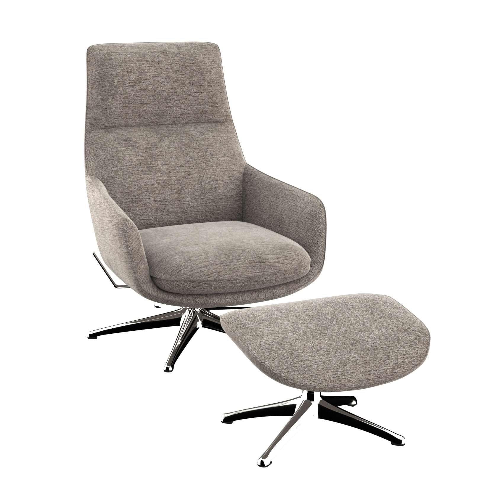 FLEXLUX Drehsessel »Marinella, Relaxsessel, TV-Loungesessel, Polstersessel,«, Liegefunktion, drehbar, Fuß Alu, OTTOs Choice