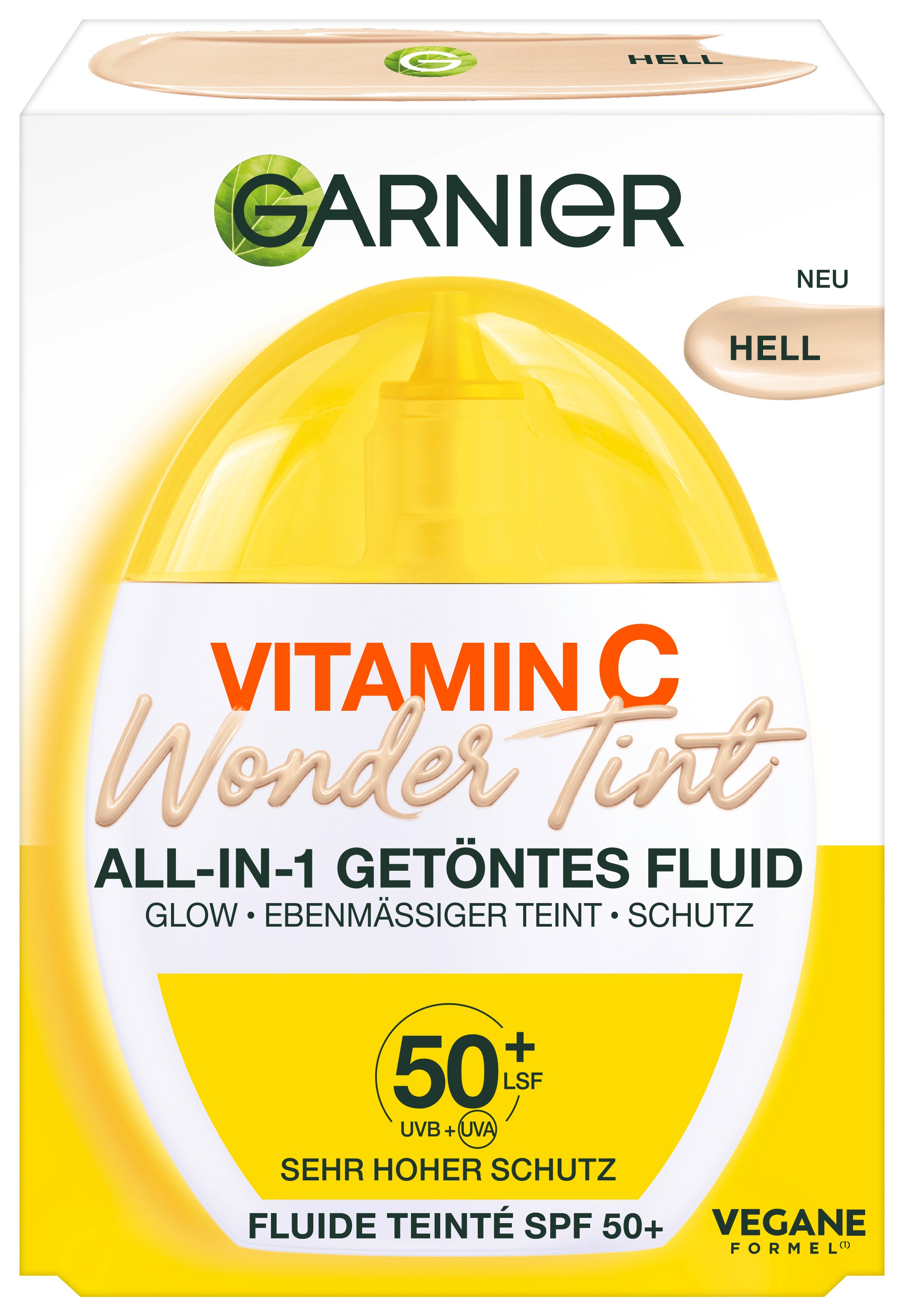 GARNIER Getönte Gesichtscreme »Garnier Vitamin C Wonder Tint All-In-1 Getöntes Fluid«