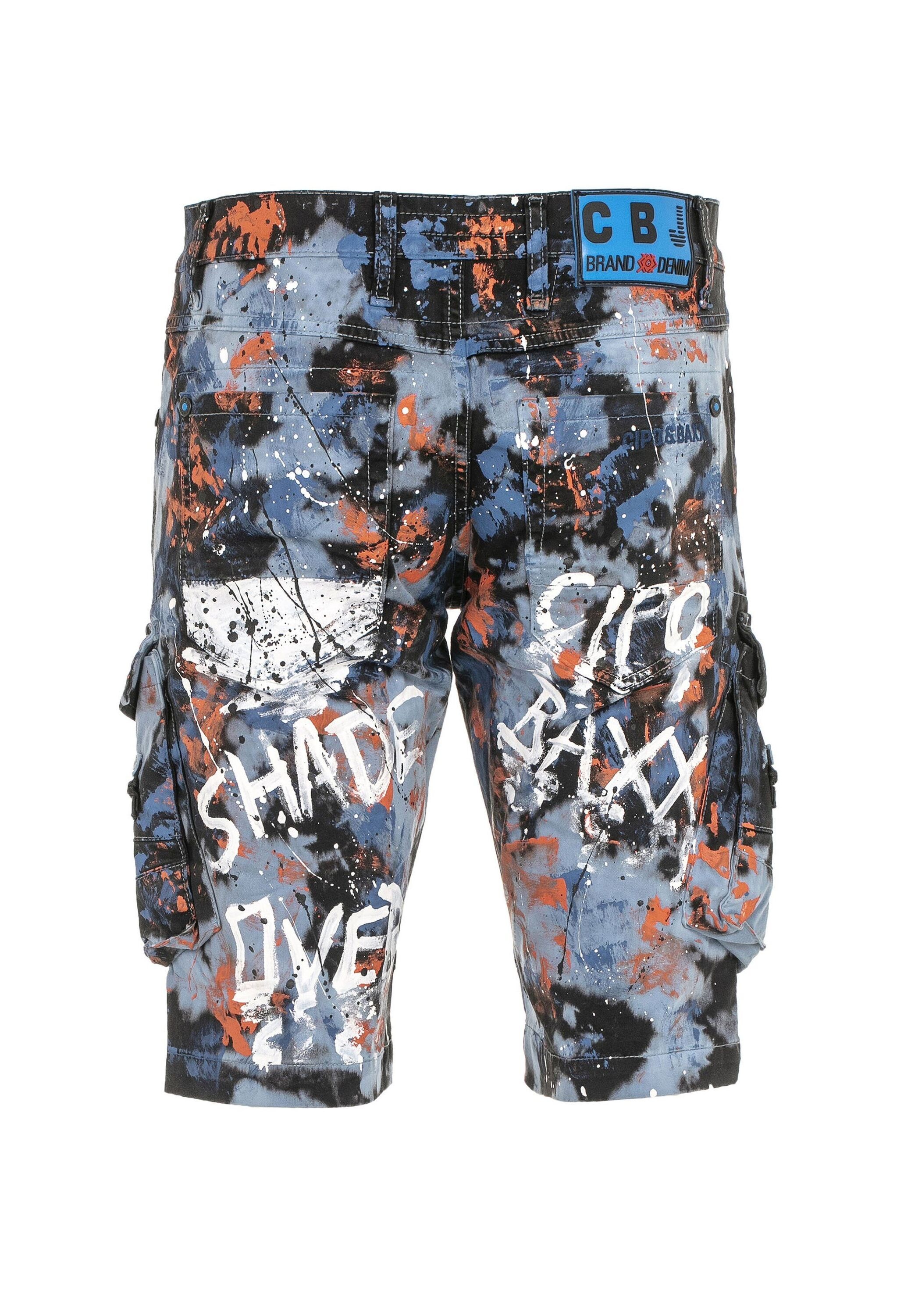 Cipo & Baxx Jeansbermudas »Cipo & Baxx Bermuda & Short« mit angesagtem Denim-Coating, CK204