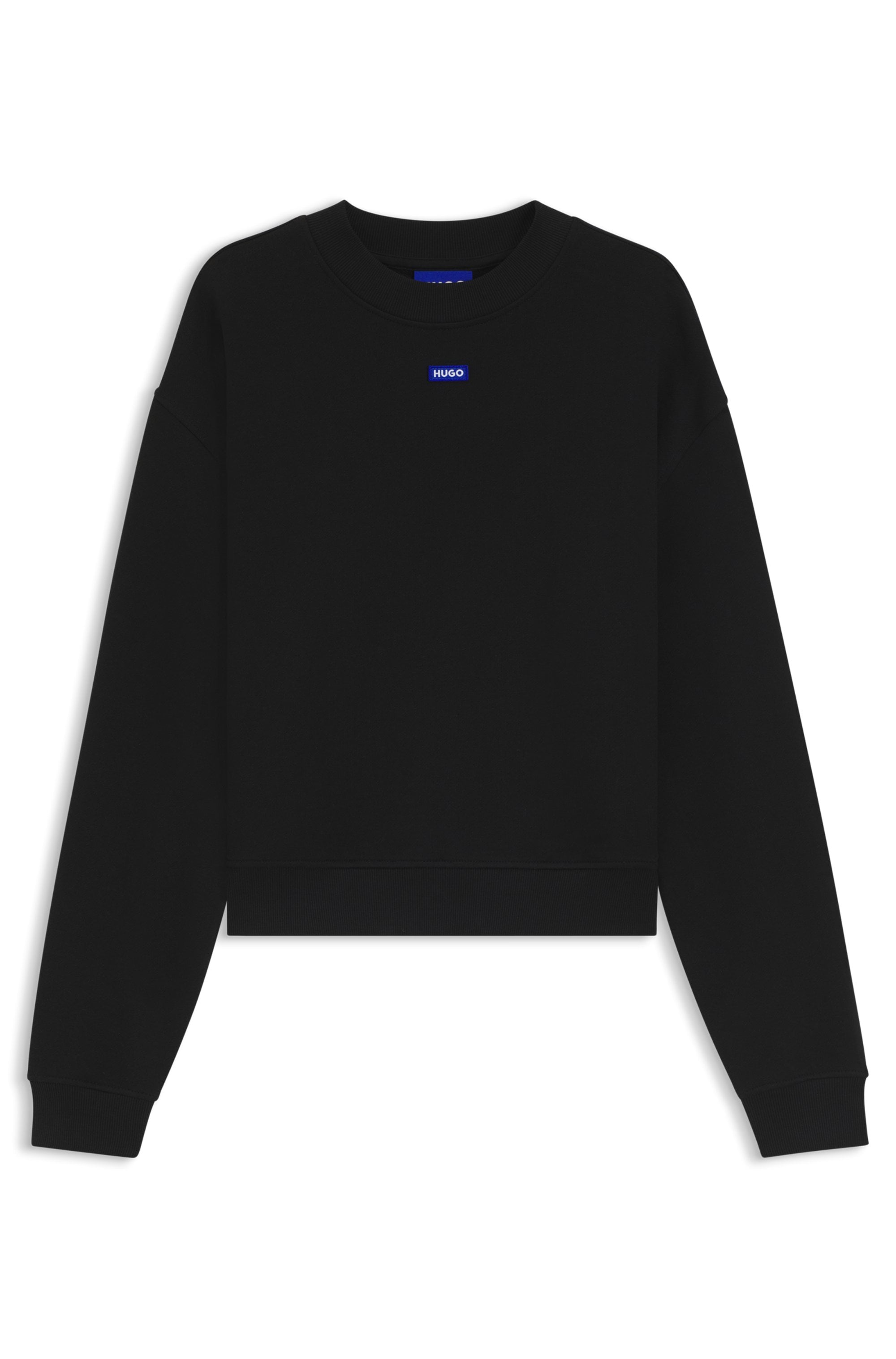 HUGO Blue Sweatshirt »Delessa«, mit Logoaufnäher