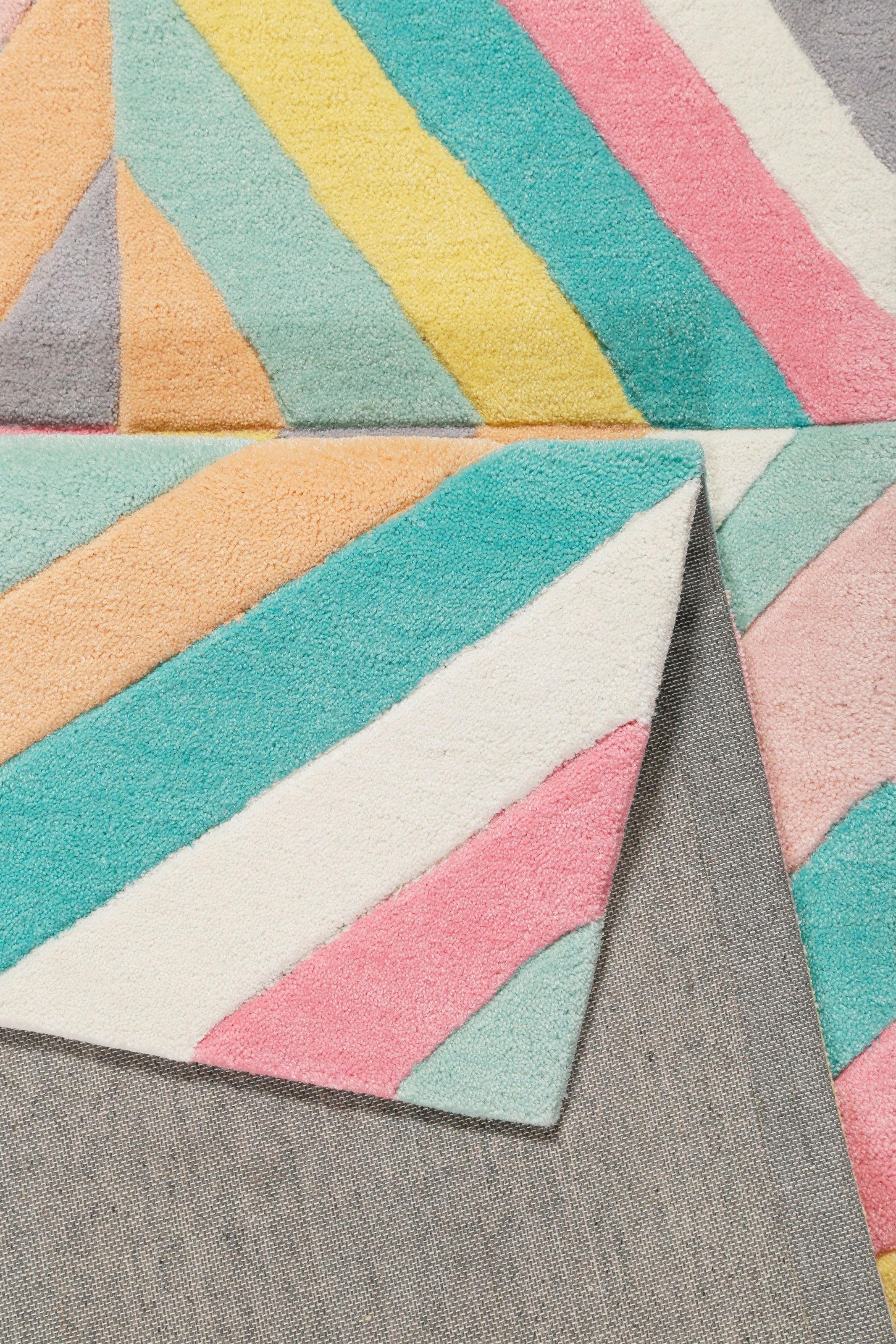 SMART KIDS Kinderteppich »Funky Kaleidoscope«, rechteckig, 9 mm Höhe, für alle Wohnräume, Konturenschnitt