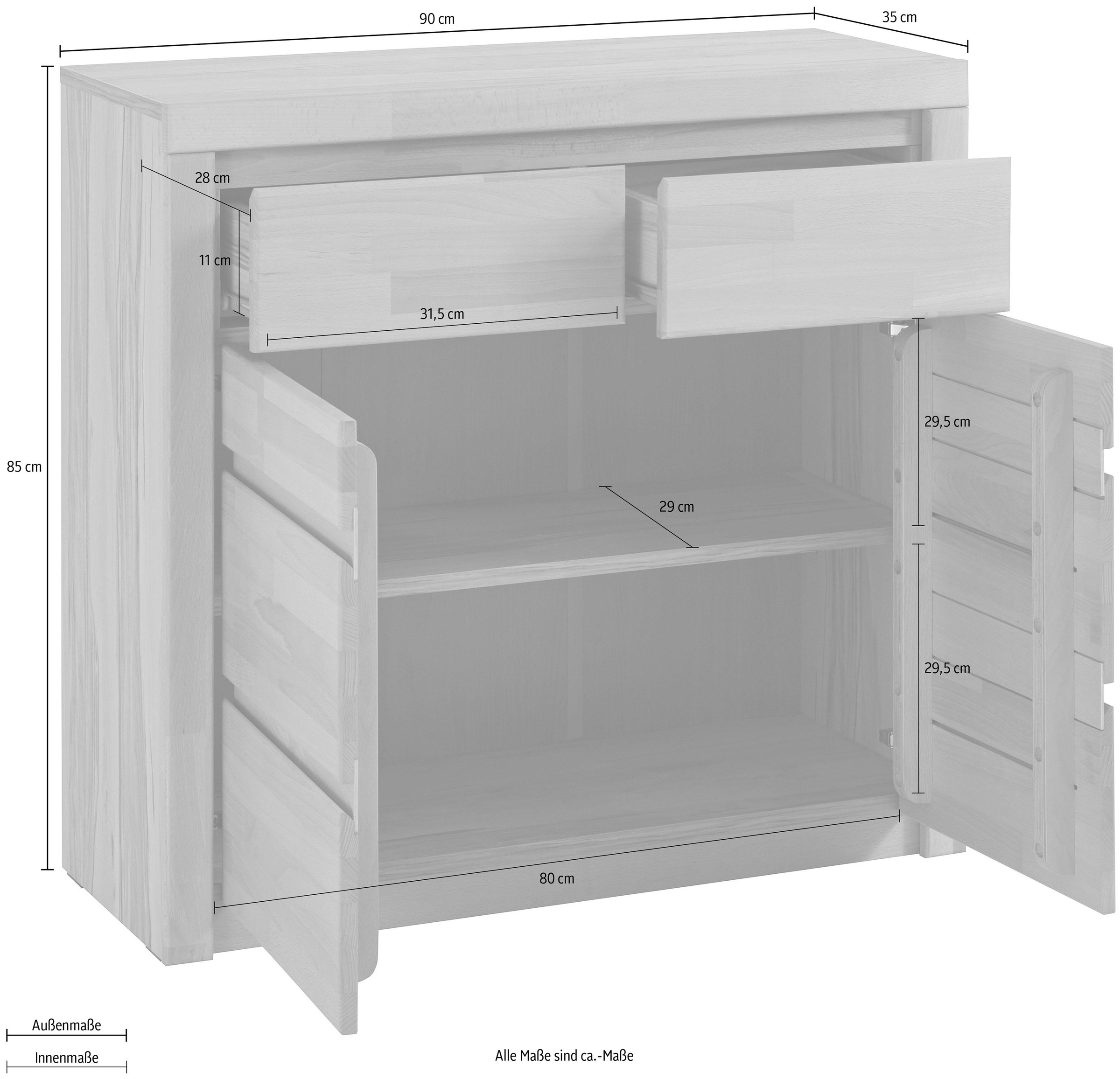 OTTO home Kommode »Silkeborg« Breite 90 cm