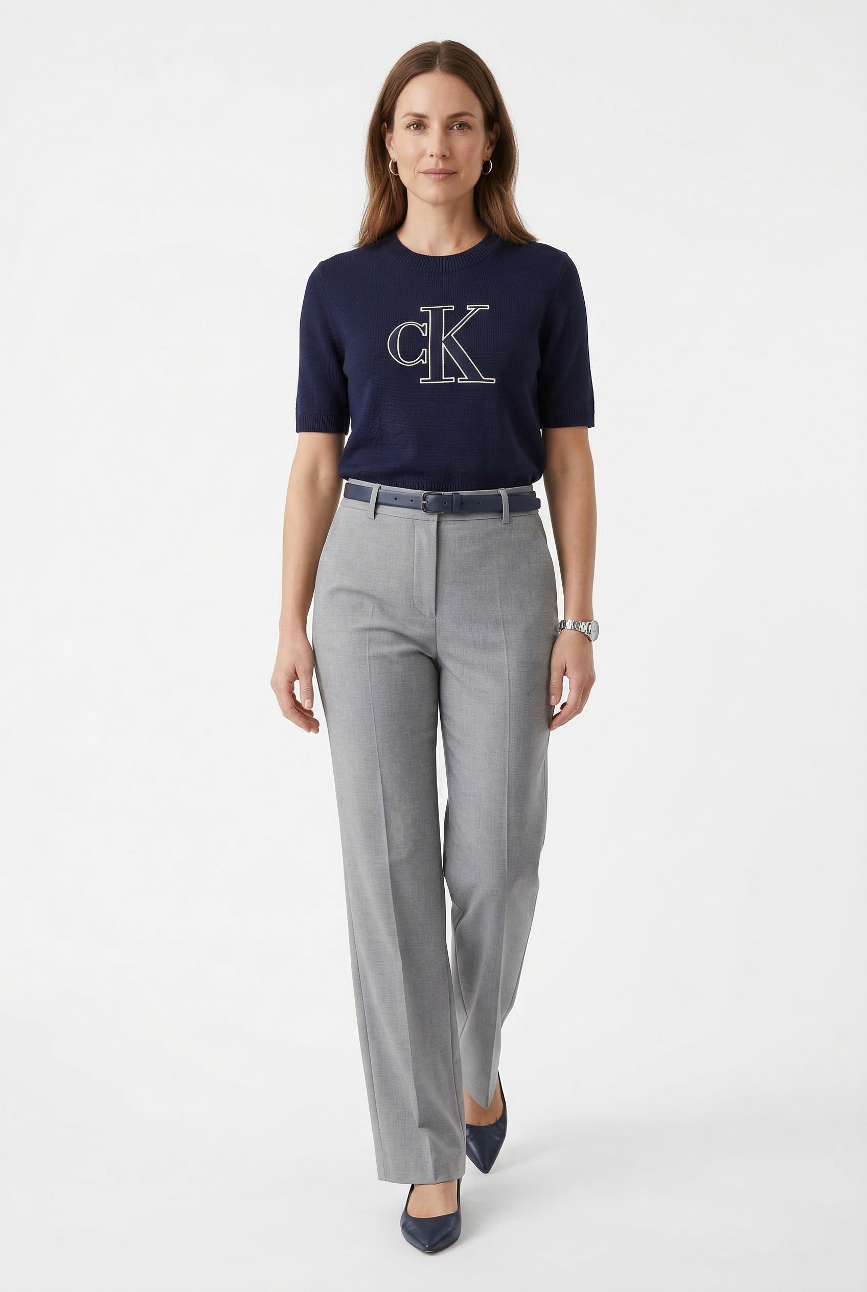Calvin Klein Jeans Kurzarmpullover Regular fit, mit Logoschriftzug