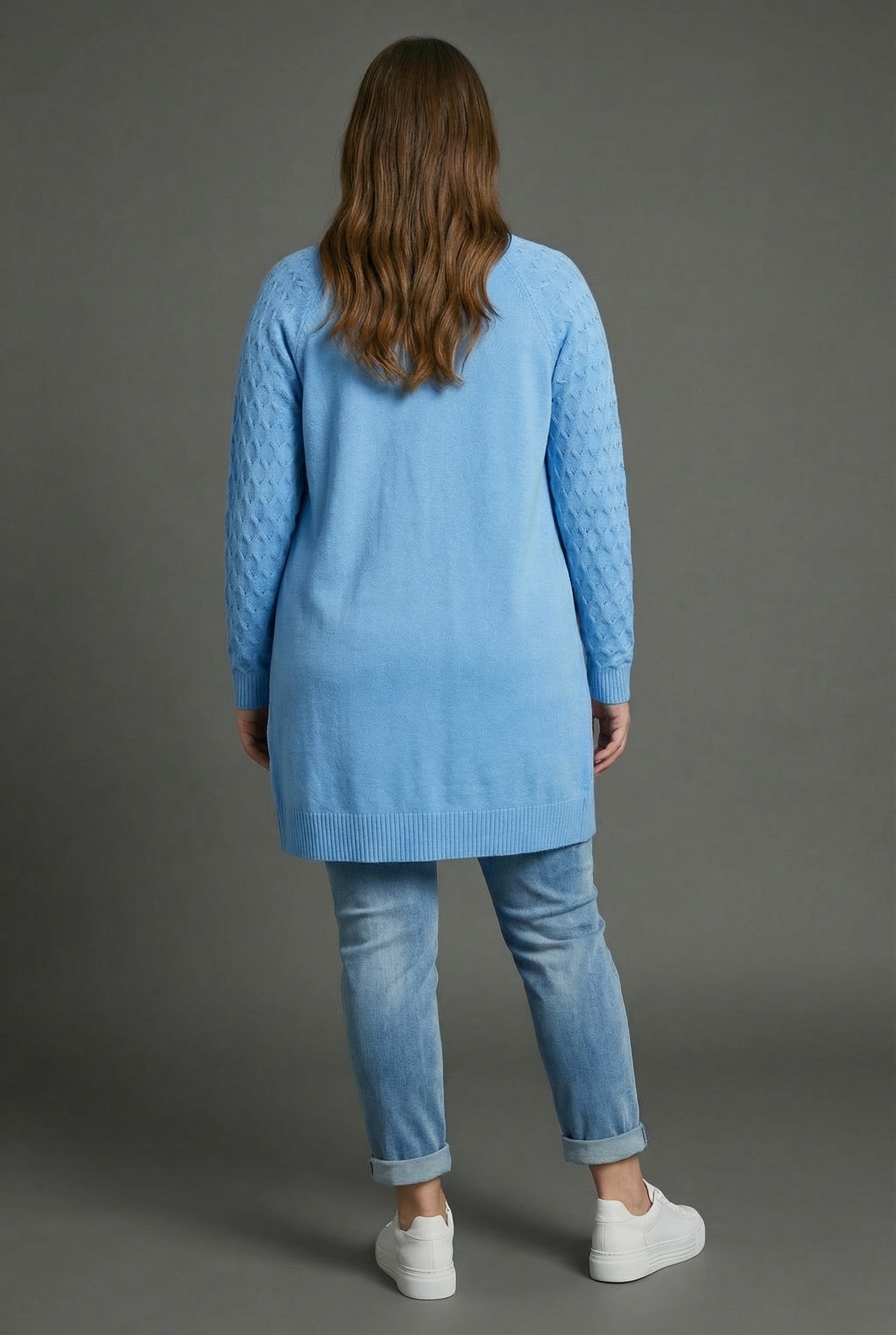 KangaROOS Cardigan casual Stil, bequeme Passform, mit Raglanärmeln, große Größen