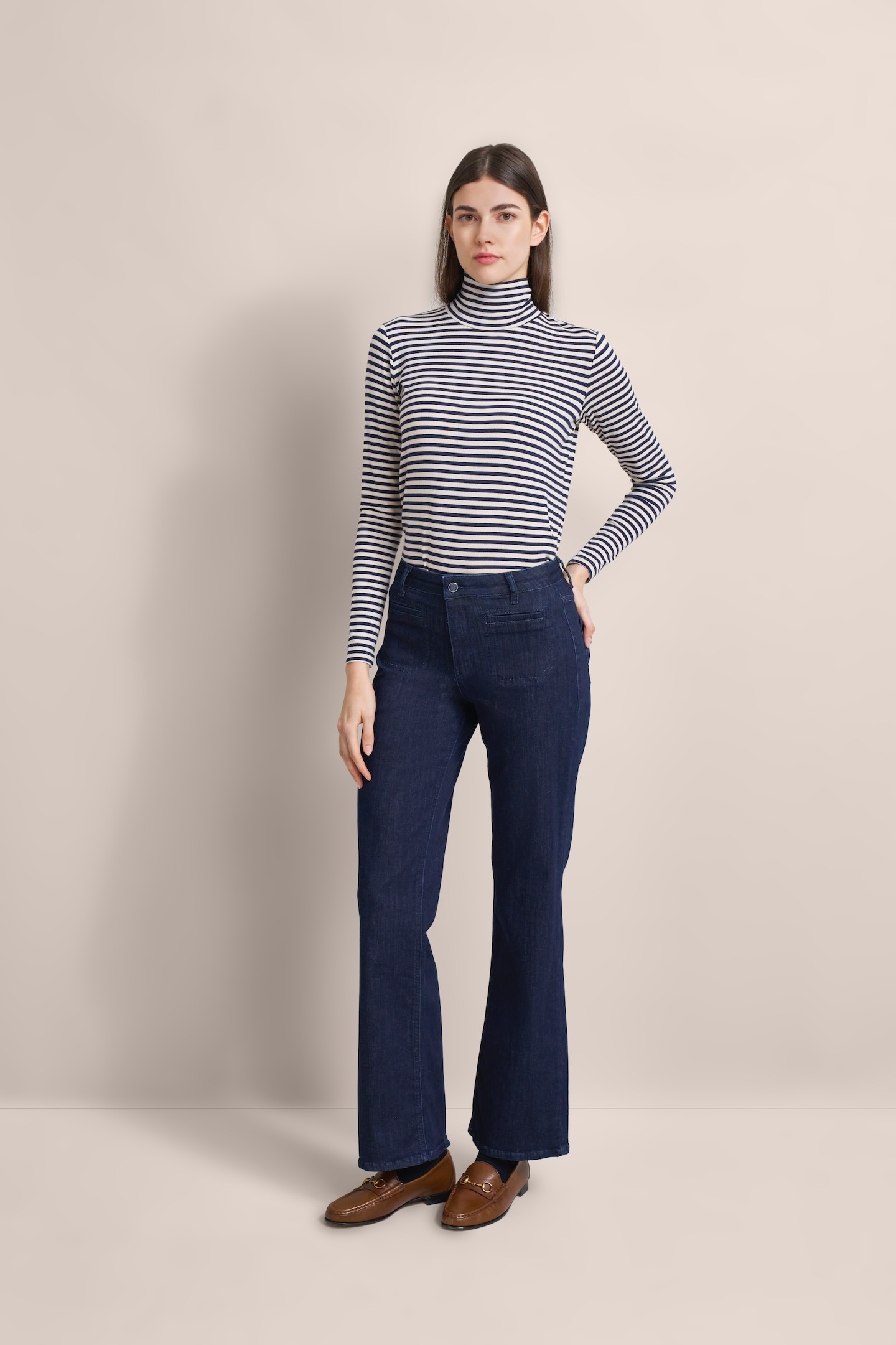 bugatti 5-Pocket-Jeans, mit Bügelfalte