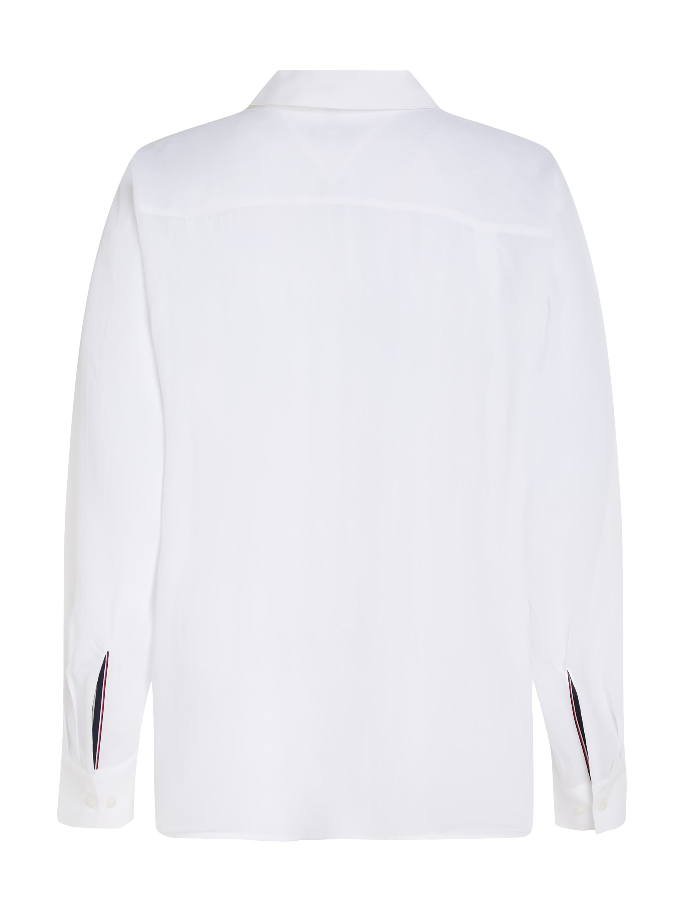 Tommy Hilfiger Hemdbluse »FLUID VIS CREPE REGULAR SHIRT LS«, mit Seitenschlitzen