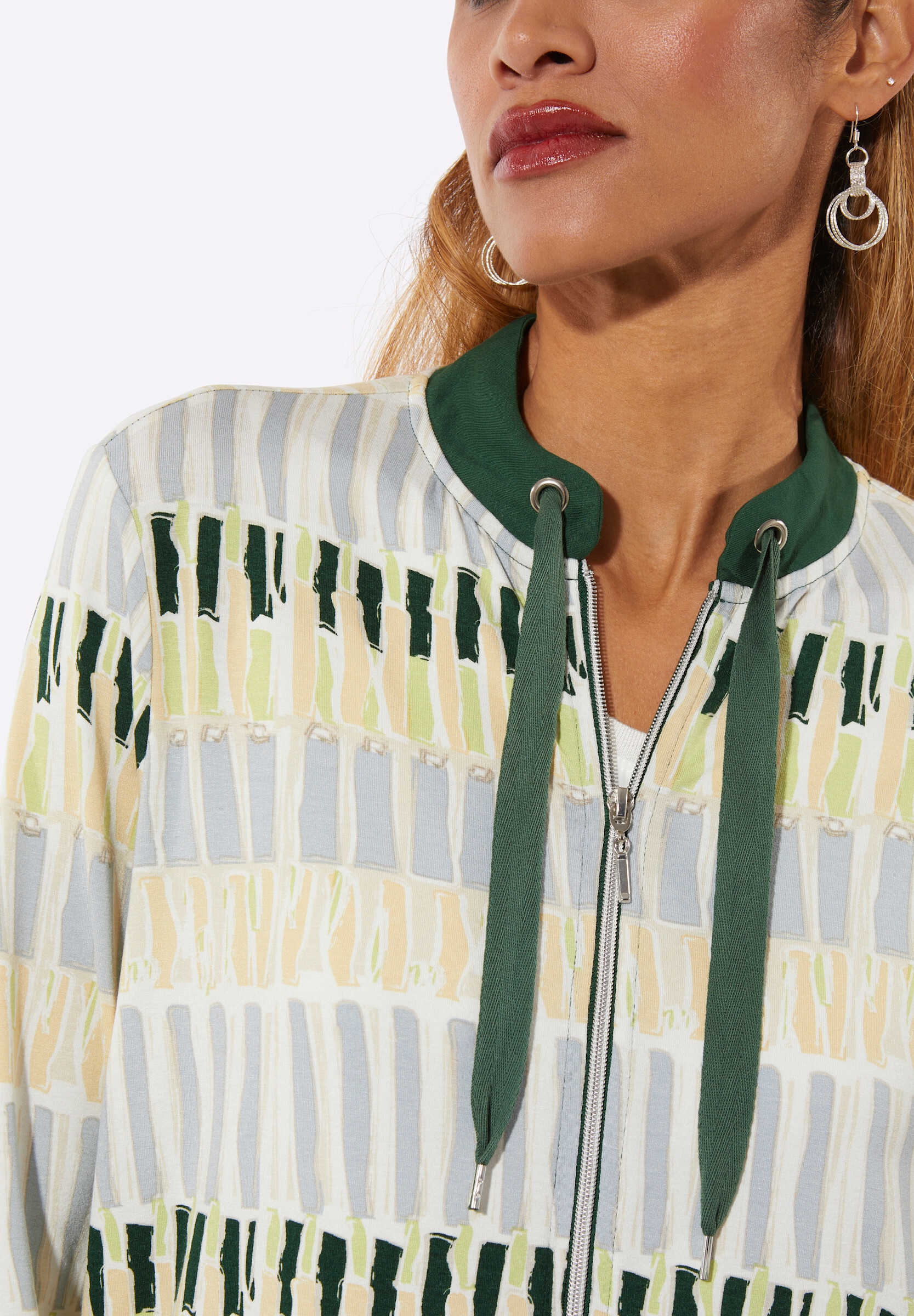 creation L Shirtjacke »Shirtjacke Shirtjacke mit Stehkragen«