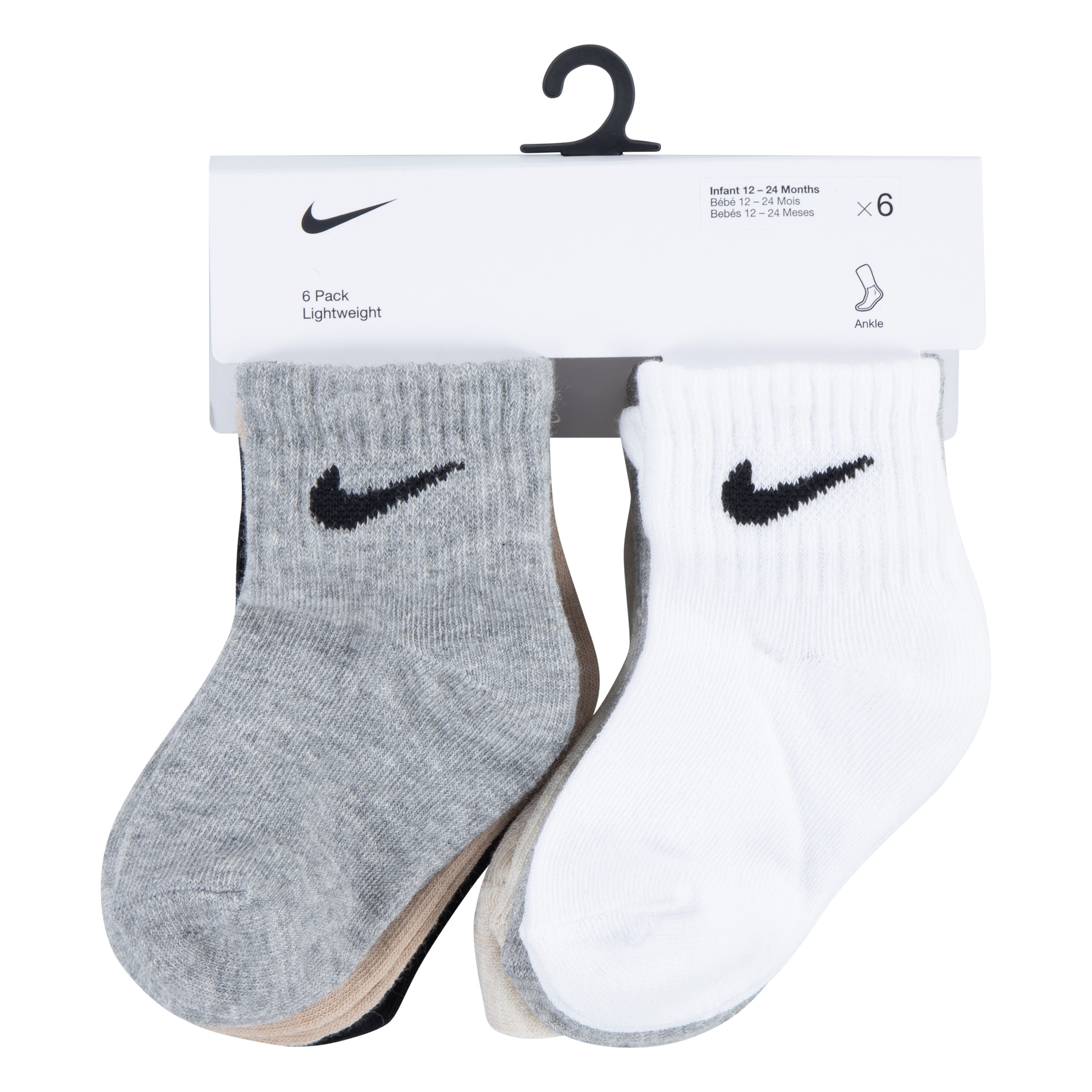 Nike Sportswear Socken »SWOOSH 6PK INFANT ANKLE SOCK«, für Babys