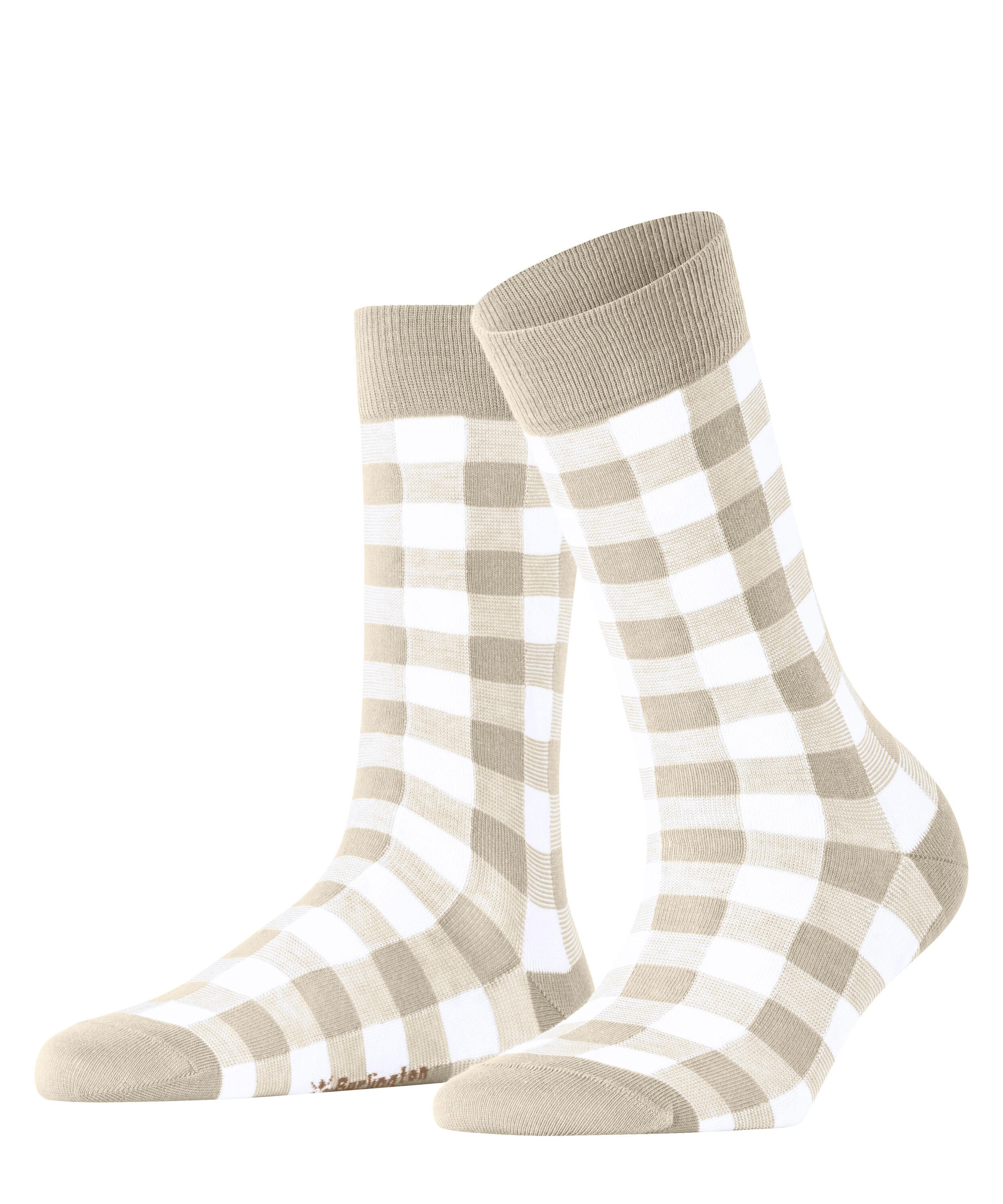 Burlington Socken »Vichy« Einheitsgröße 36-41, Karomuster, gekämmte Baumwolle