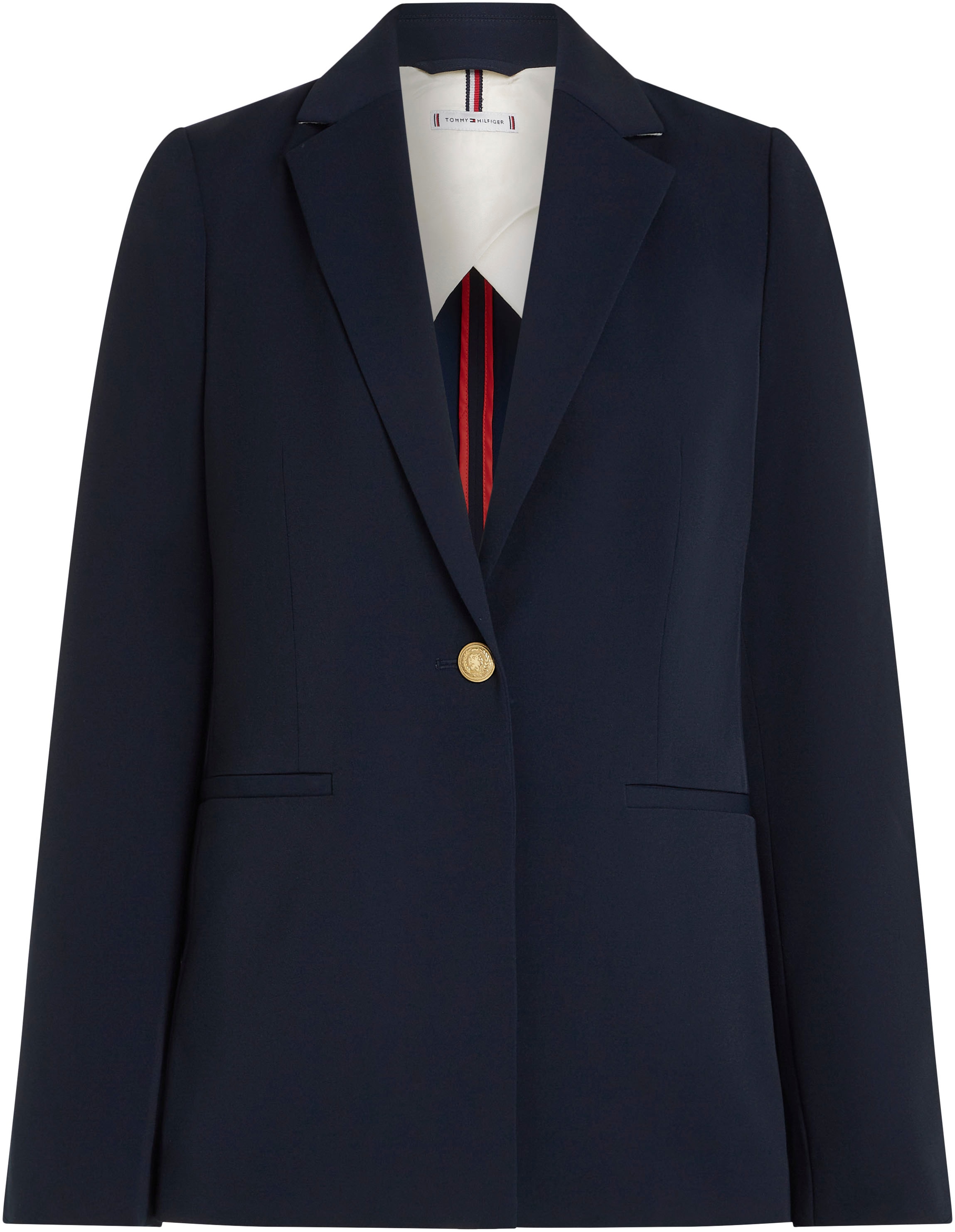 Tommy Hilfiger Kurzblazer »GOLD BUTTON SLIM FIT SB BLAZER«, mit Rückenschlitz