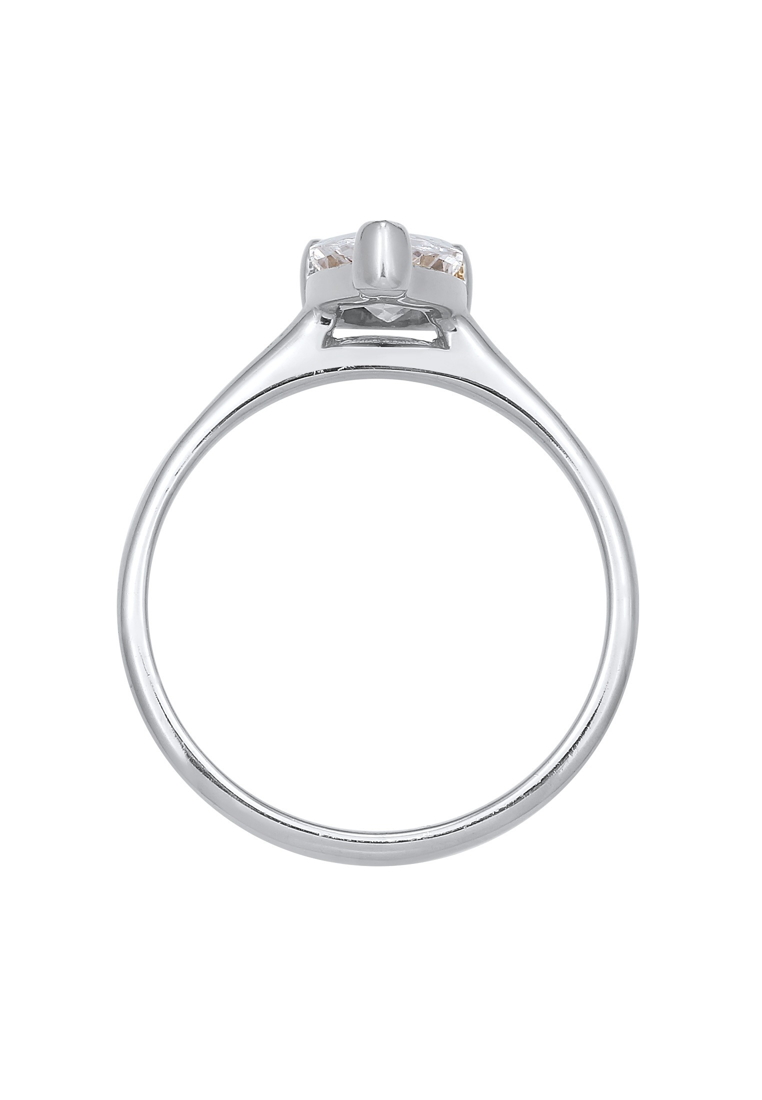 Elli Silberring »Ring Solitär Zirkonia Tropfen 925 Silber«