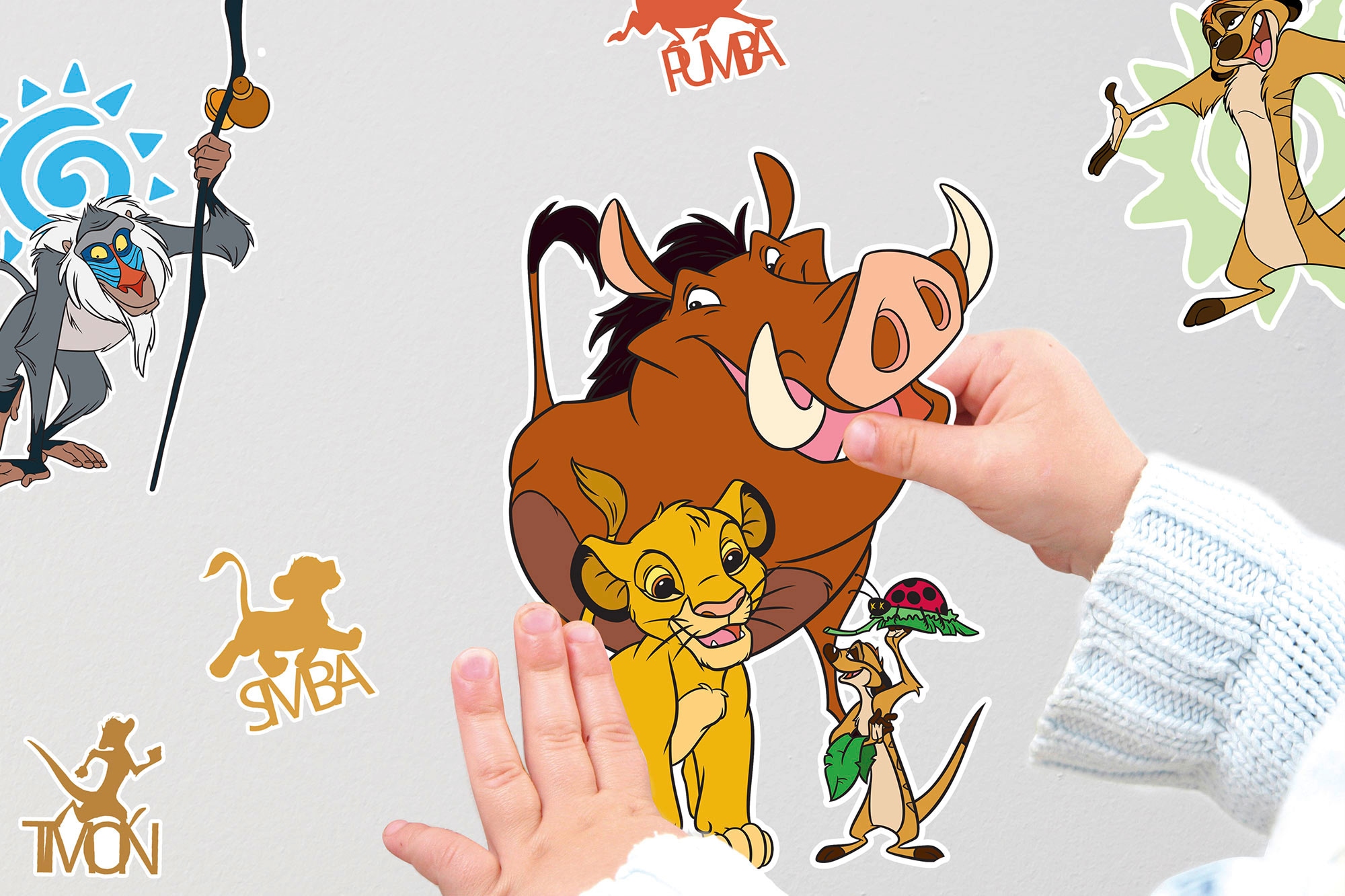 Komar Wandtattoo »Lion King Circle of Life - Größe 50 x 70 cm«, (16 St.), selbstklebend, Wandsticker, Kinderzimmer