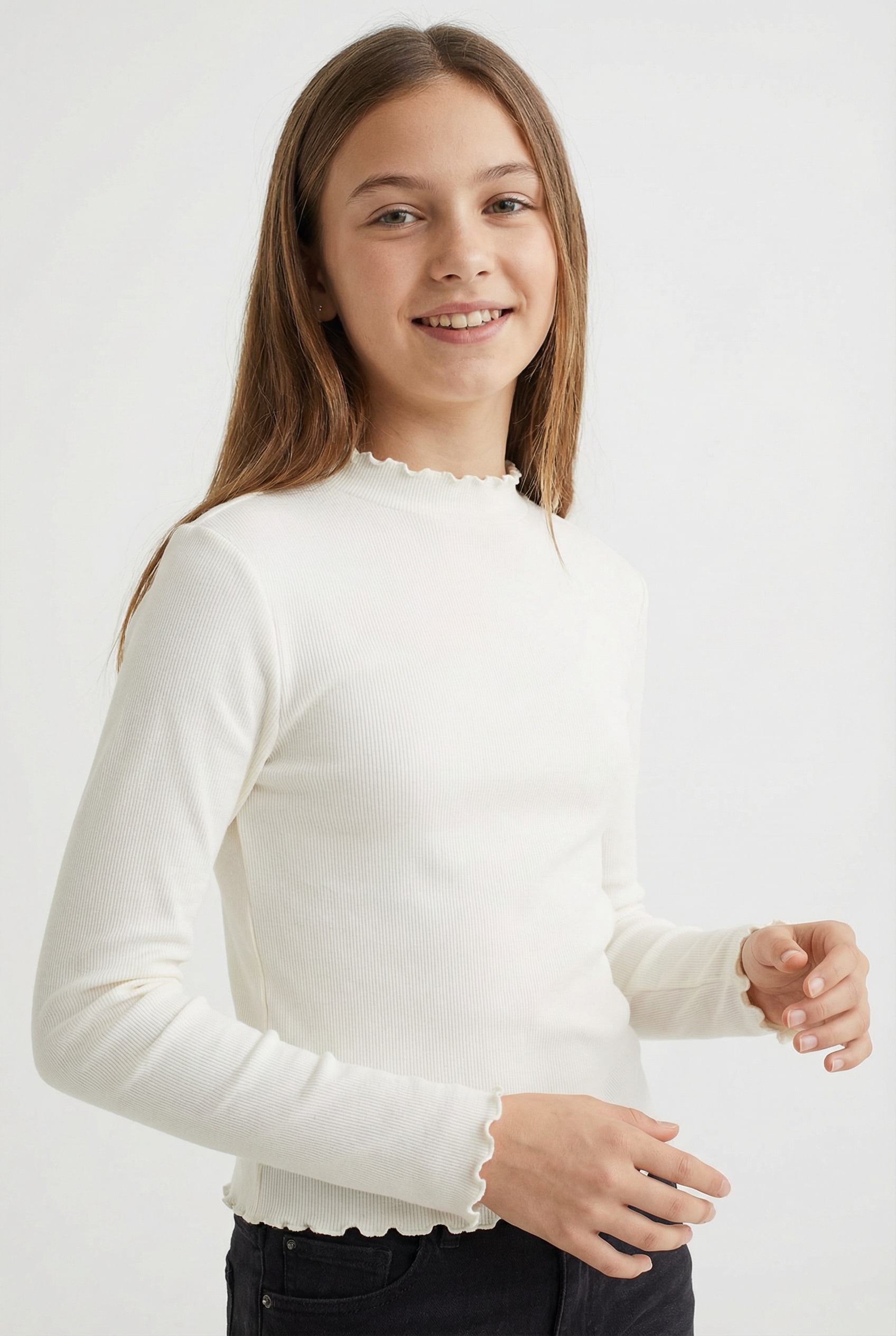 TOM TAILOR T-Shirt mit Rippstruktur