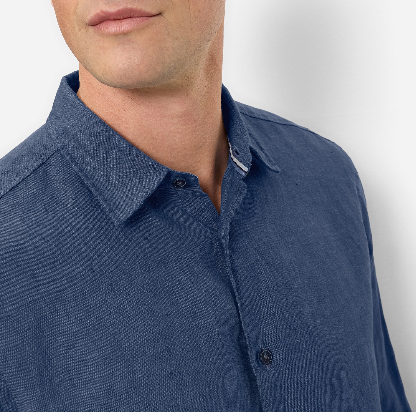 OLYMP Leinenhemd Kentkragen, casual