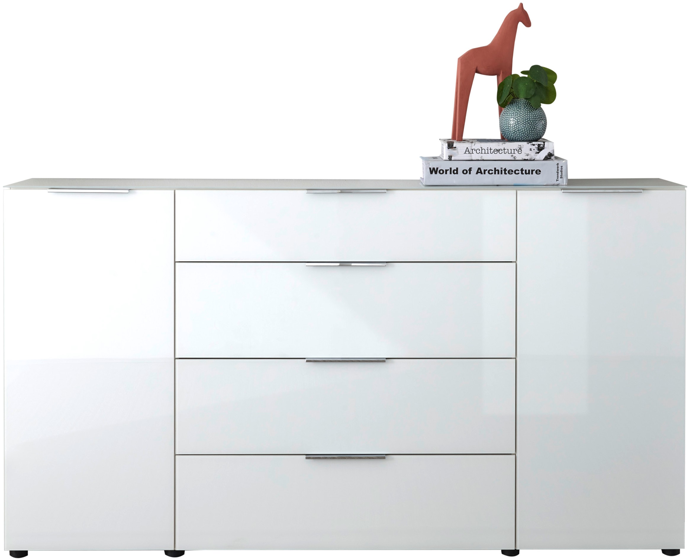 HBZ Kommode »Santorin, BxHxT 180x99x40 cm«, (1 St.), Breite 180cm, Softclose für Türen und Schubkästen, Melaminbeschichtung
