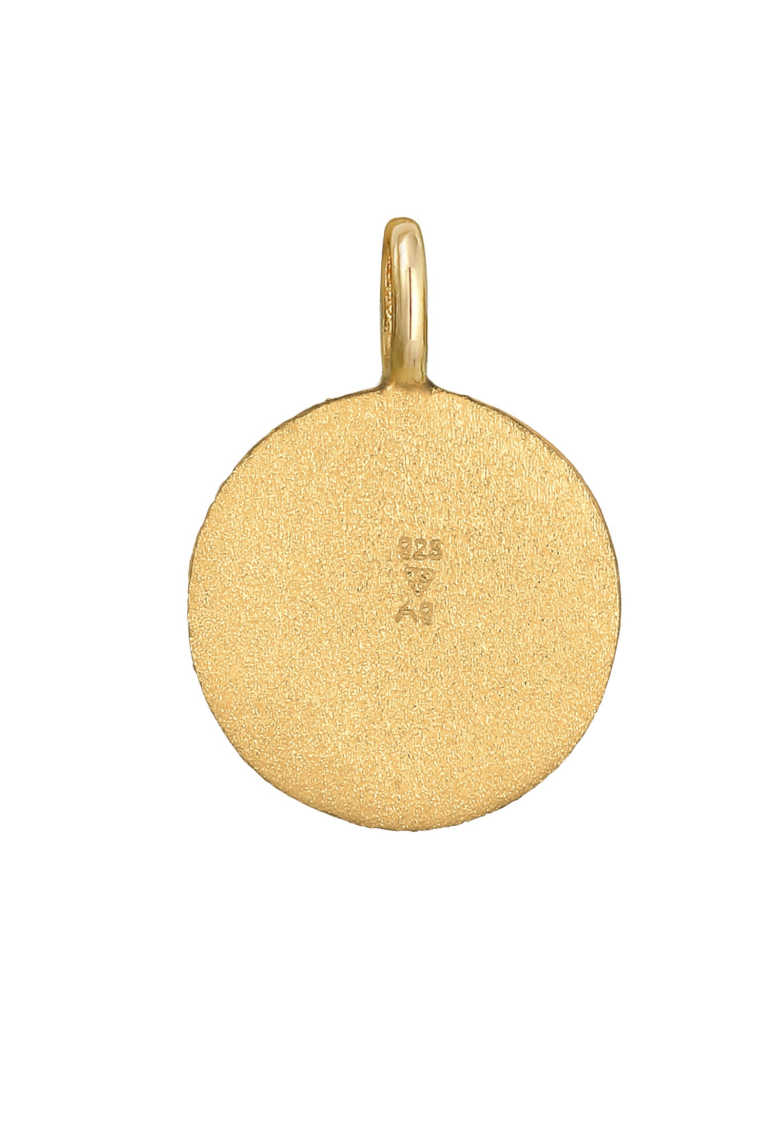 Elli Medallionanhänger »Anhänger Plättchen Disc Organic Struktur 925 Silber«