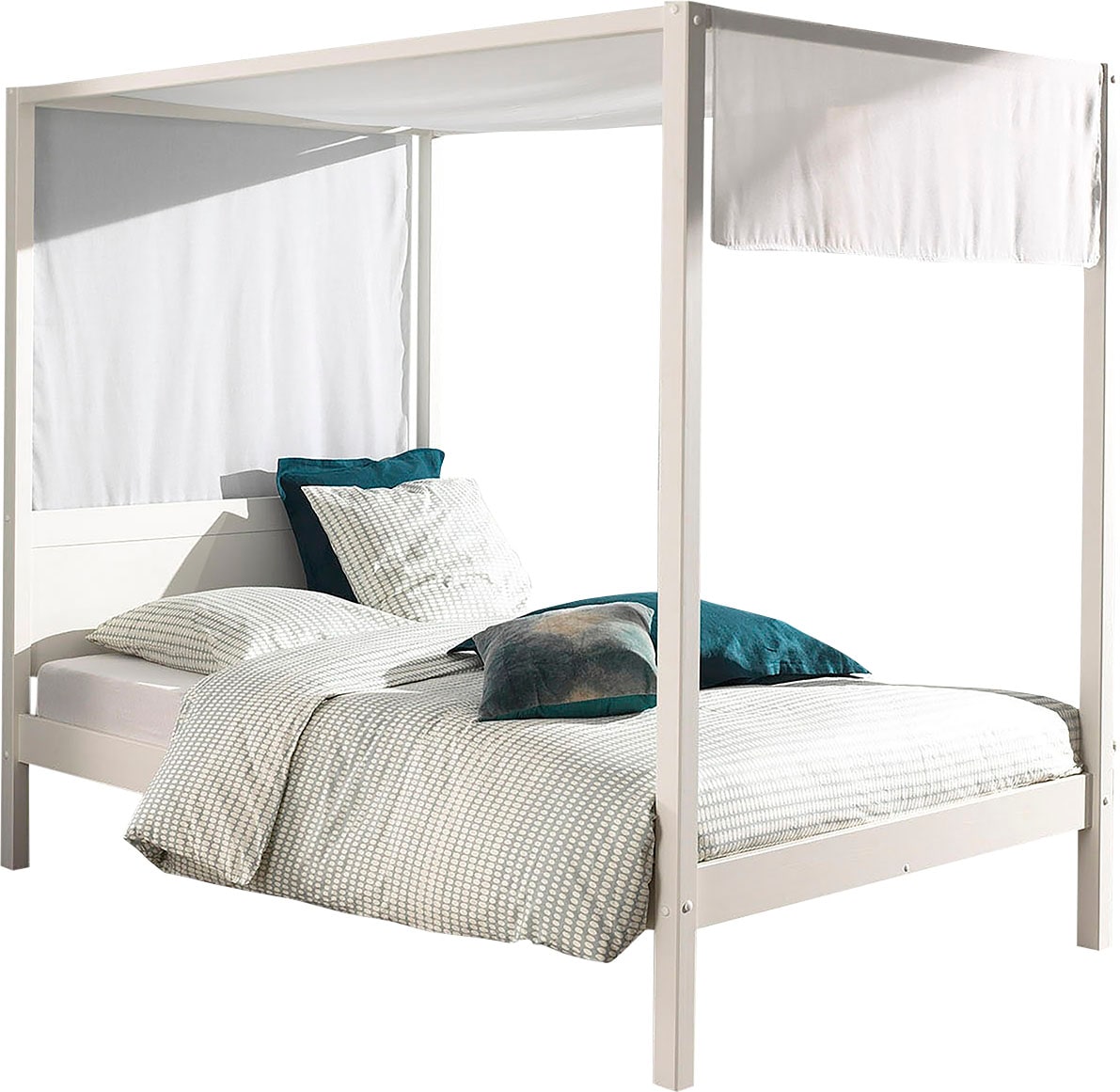 Vipack Himmelbett, (Made in Europe), wahlweise mit Textil-Set