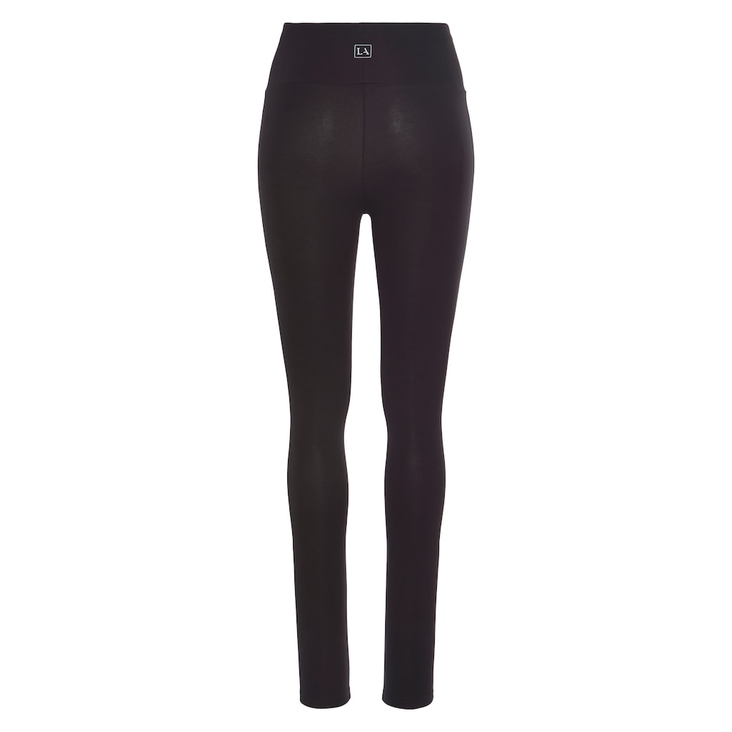 LASCANA Leggings, mit breitem Bündchen