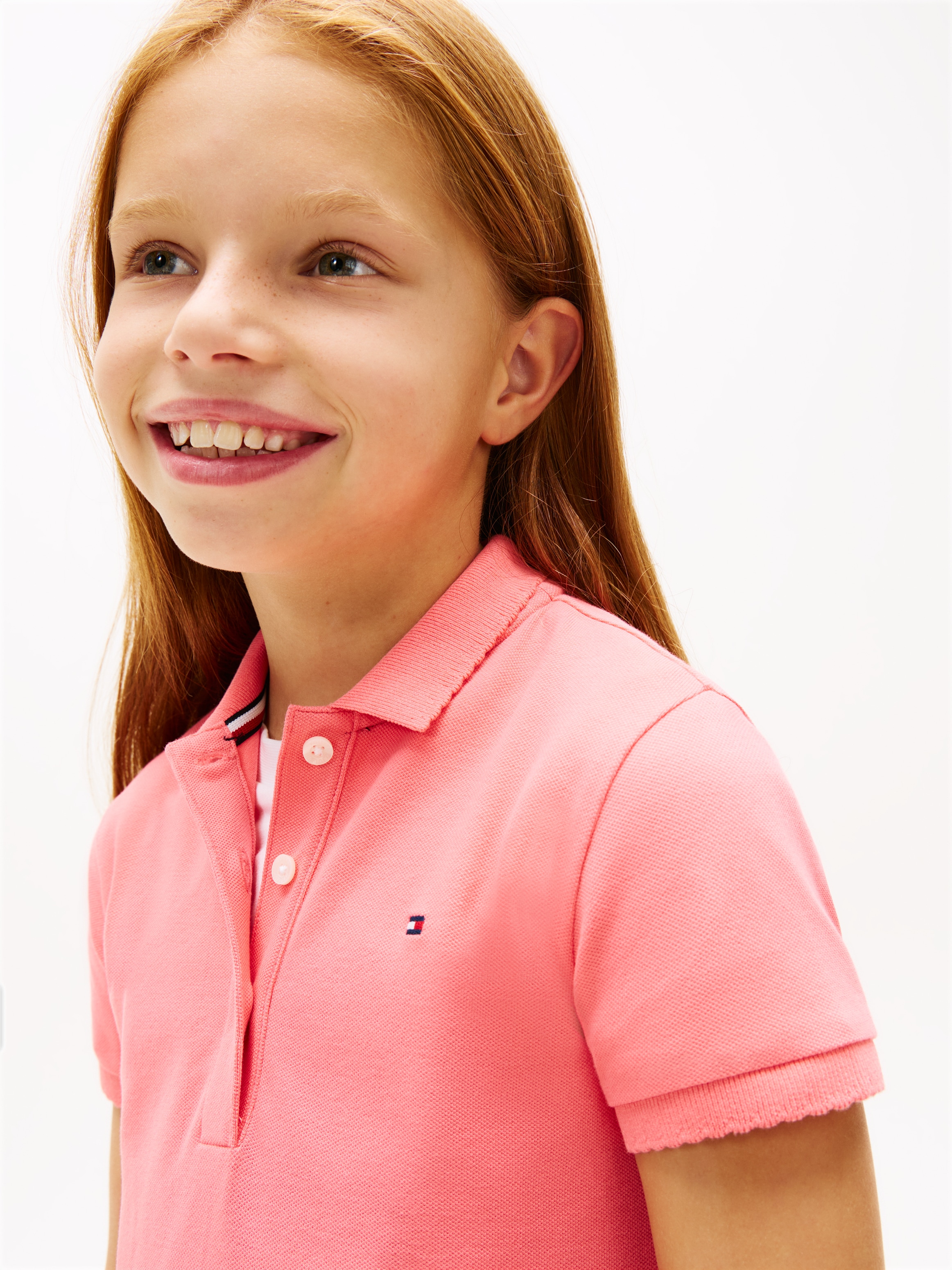 Tommy Hilfiger Polokleid »ESSENTIAL POLO DRESS« Eingrifftaschen Kinder bis 16 Jahre, regular fit