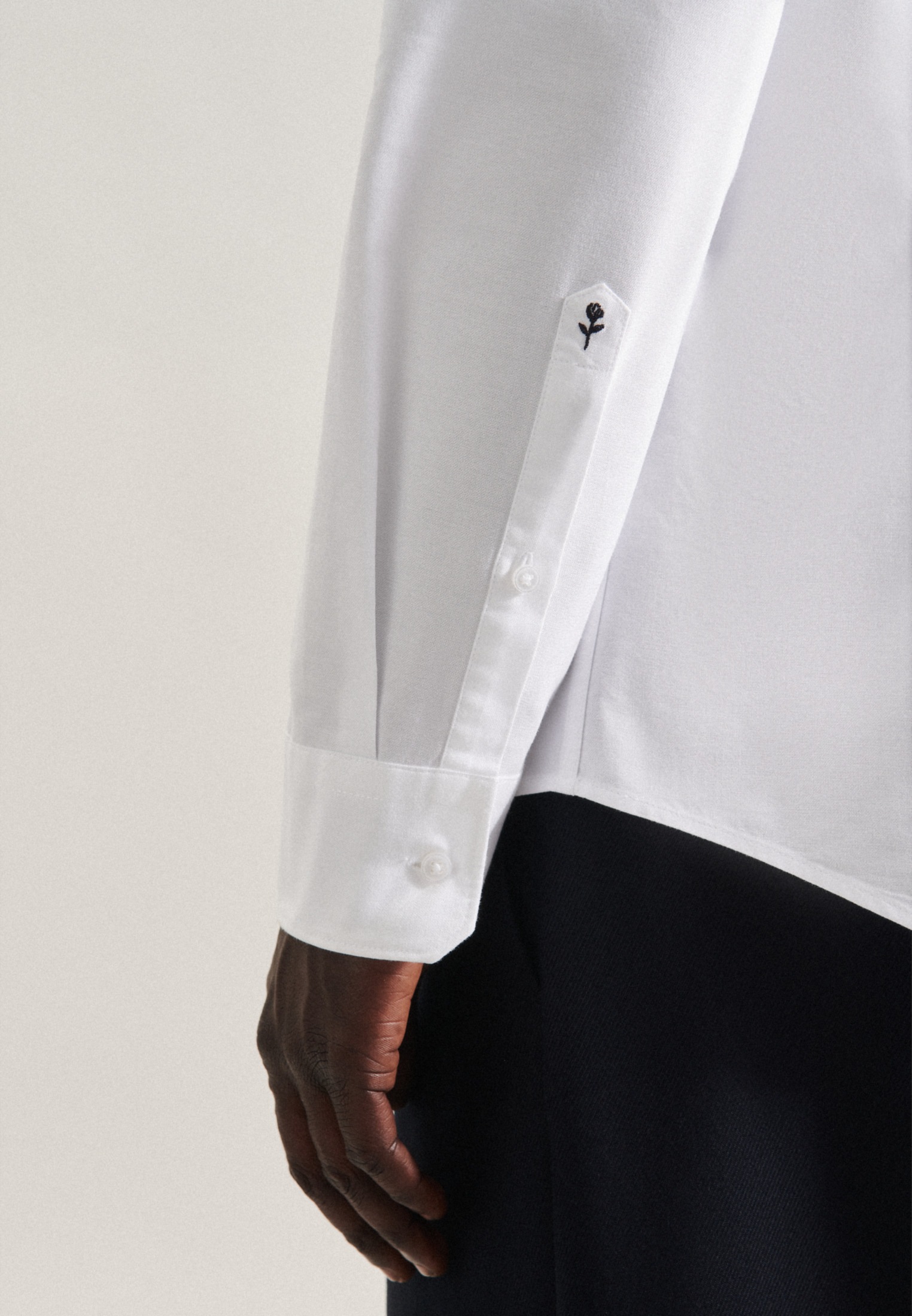 seidensticker Businesshemd »X-Slim«, X-Slim Langarm Button-Down-Kragen Uni