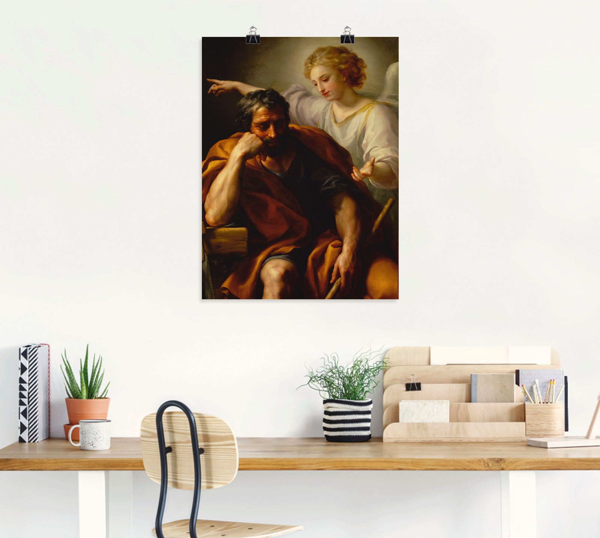 Artland Wandbild »Der Traum des Hl. Joseph. 1773/1774.«, Religion, (1 St.), als Leinwandbild, Wandaufkleber oder Poster in versch. Größen