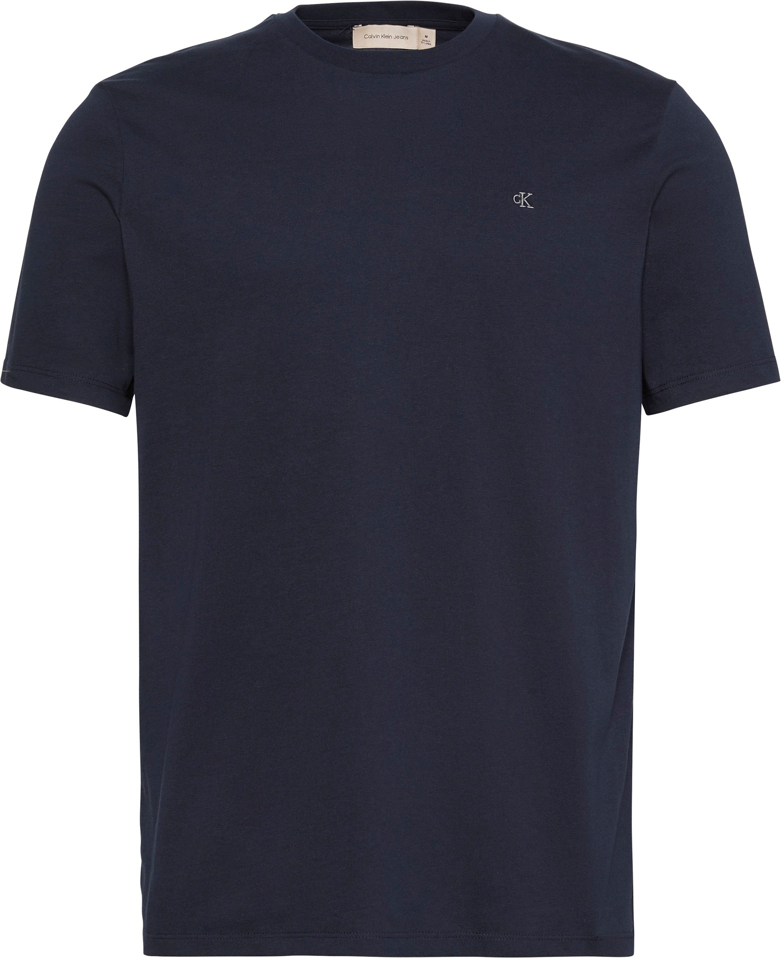 Calvin Klein Jeans T-Shirt »SS SMOOTH CTTN SOLID CREWNK TEE«, mit Logo