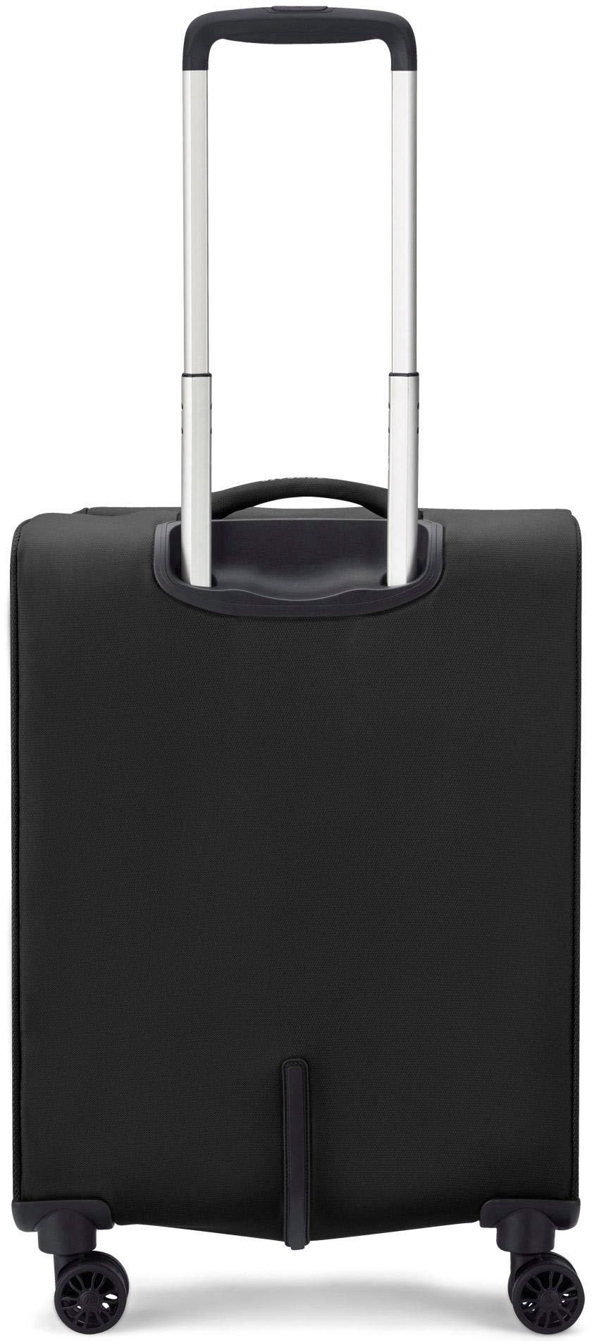 RONCATO Handgepäck-Trolley »Joy Carry-on, 55 cm, schwarz«, 4 Rollen, Handgepäck-Koffer Reisekoffer mit Volumenerweiterung und TSA Schloss