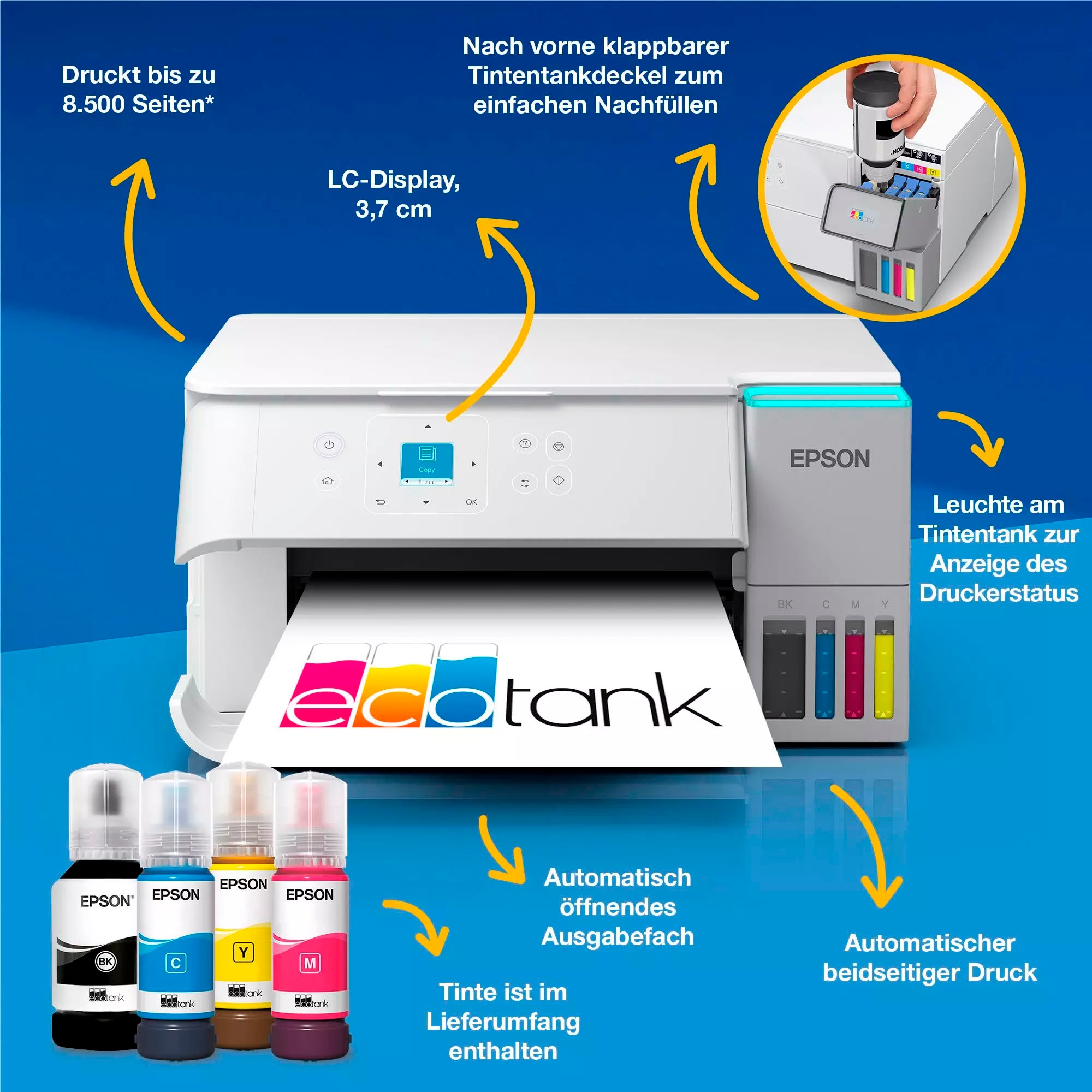 Epson Multifunktionsdrucker »EcoTank ET-2956«