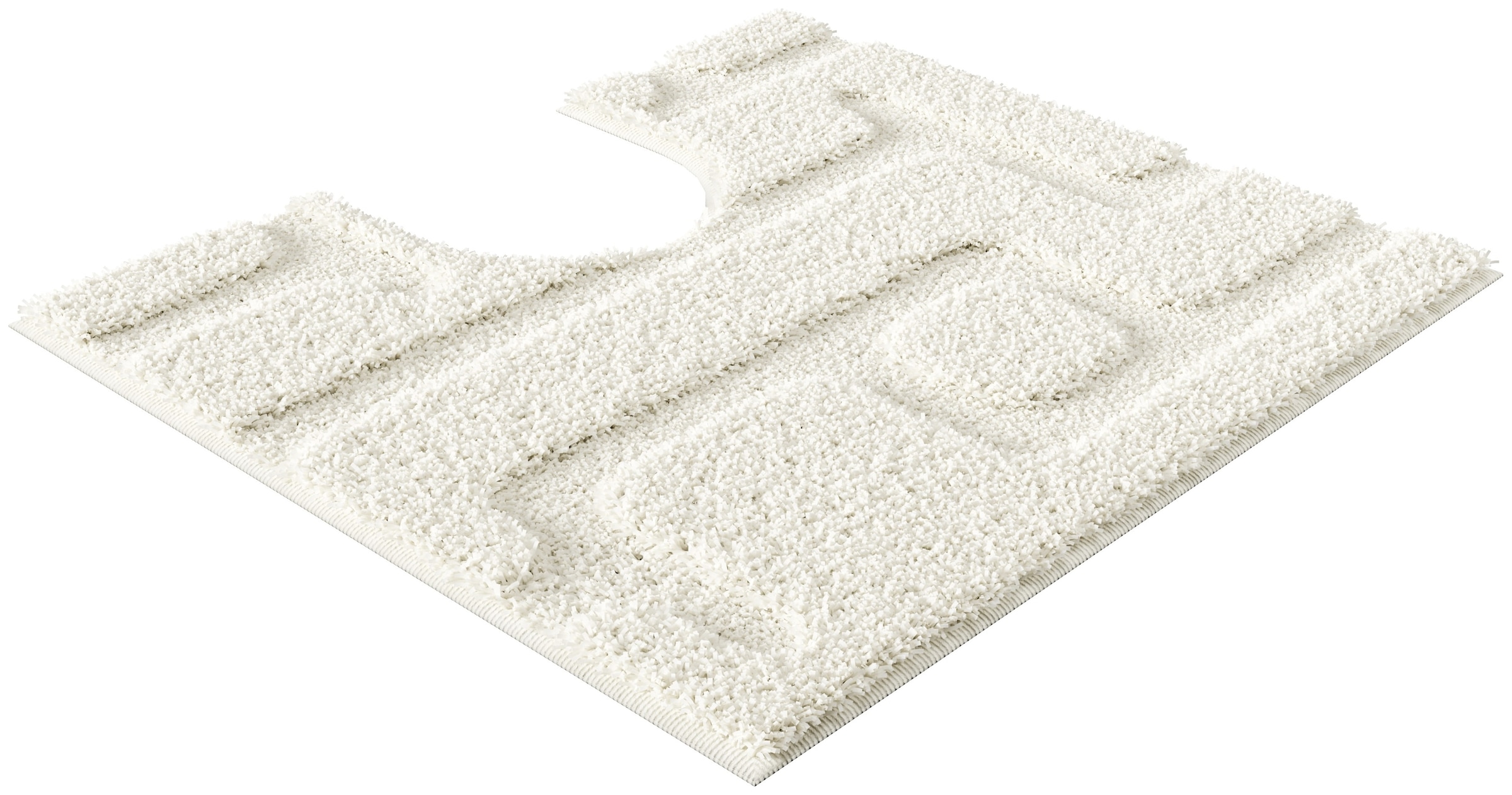 Grund Badematte »Riana, Badvorleger, Badezimmer Teppich, sehr weich«, rutschhemmend beschichtet, schnell trocknend, Modernes Design mit Linien in Hoch-Tief-Struktur, Made in Europe