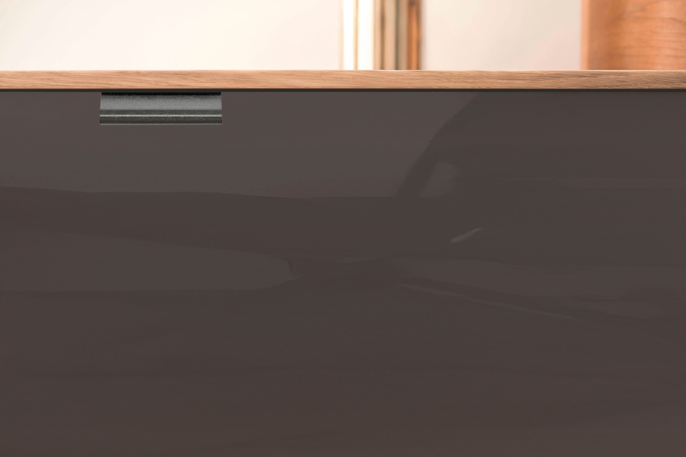 WIEMANN Kombikommode »Cardiff Sideboard, Wäscheschrank, teilmassiv Bianco-Eiche, Schubladen« Kommode 141x86x43 cm, braun, mit Dämpfung, MADE IN GERMANY,  verschiedenen Ausführungen, inklusive Einlegeböden