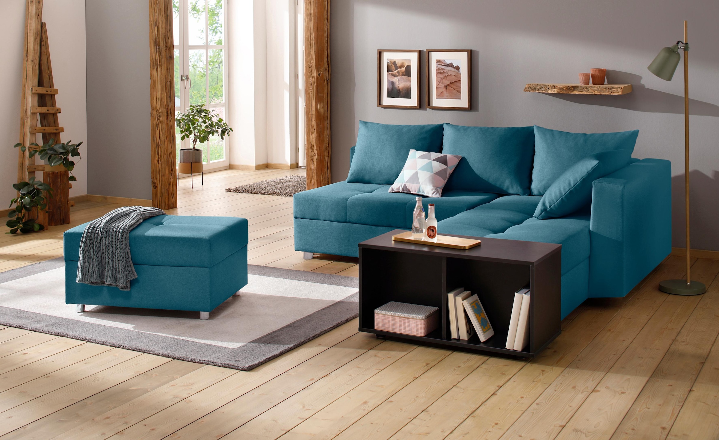 Home affaire Ecksofa Italia, mit Bettfunktion und Bettkasten