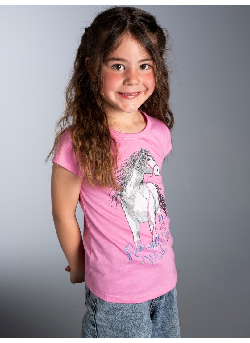 Trigema T-Shirt »TRIGEMA T-Shirt mit Pferd« 1 Stk.