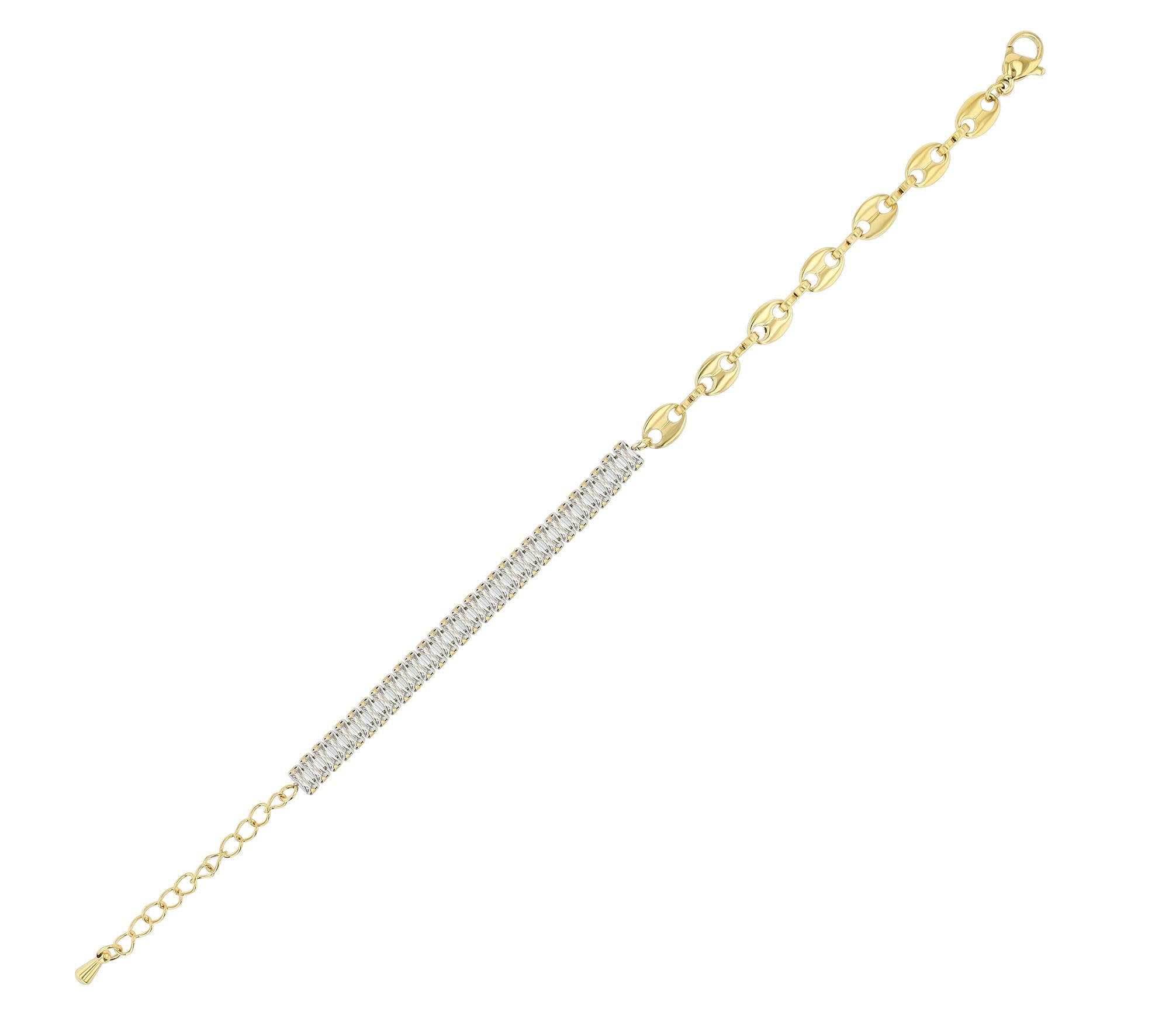 Adelia´s Armband »Damen Armband aus Edelstahl 15,5 cm«