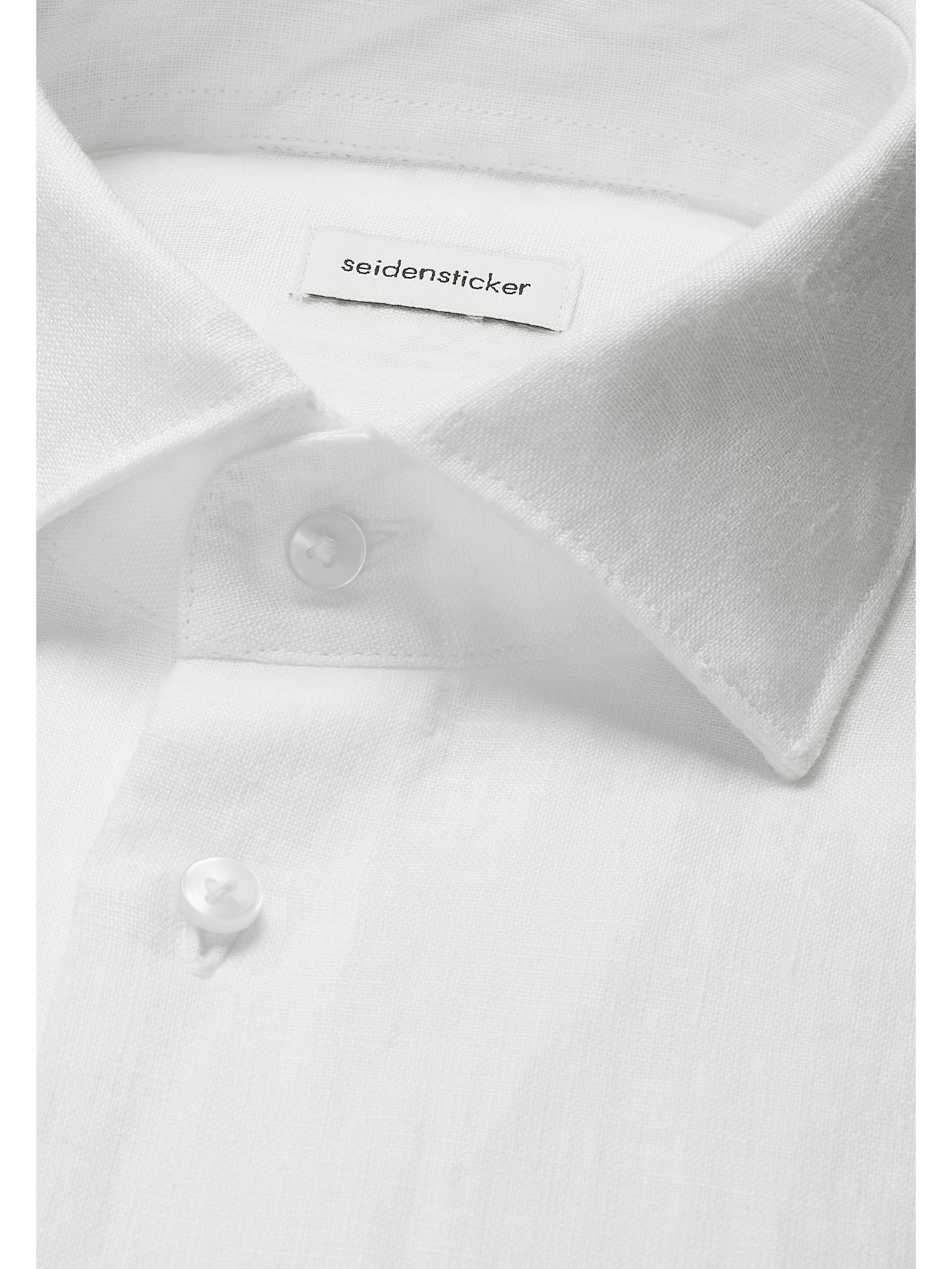 seidensticker Leinenhemd »Schwarze Rose« Shaped 1/1 Kentkragen Uni