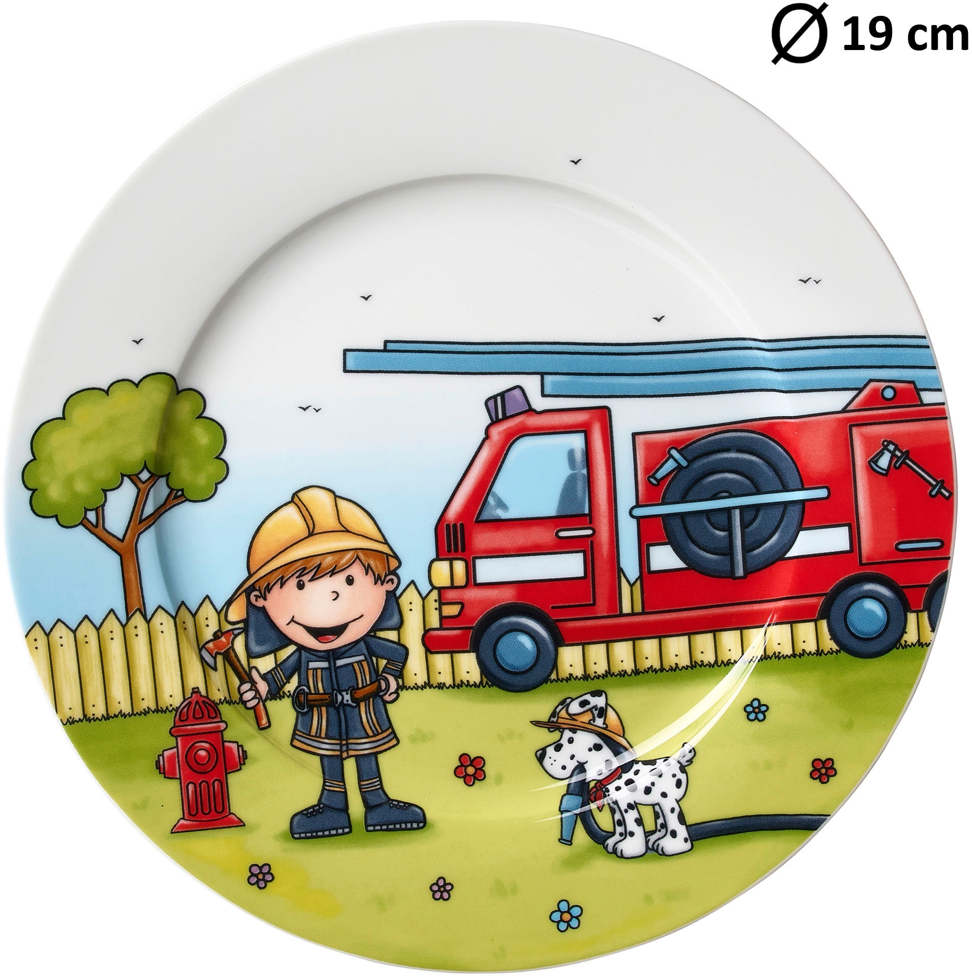 Ritzenhoff & Breker Kindergeschirr-Set »Feuerwehrmann Bernie«, (Set, 3 tlg.)