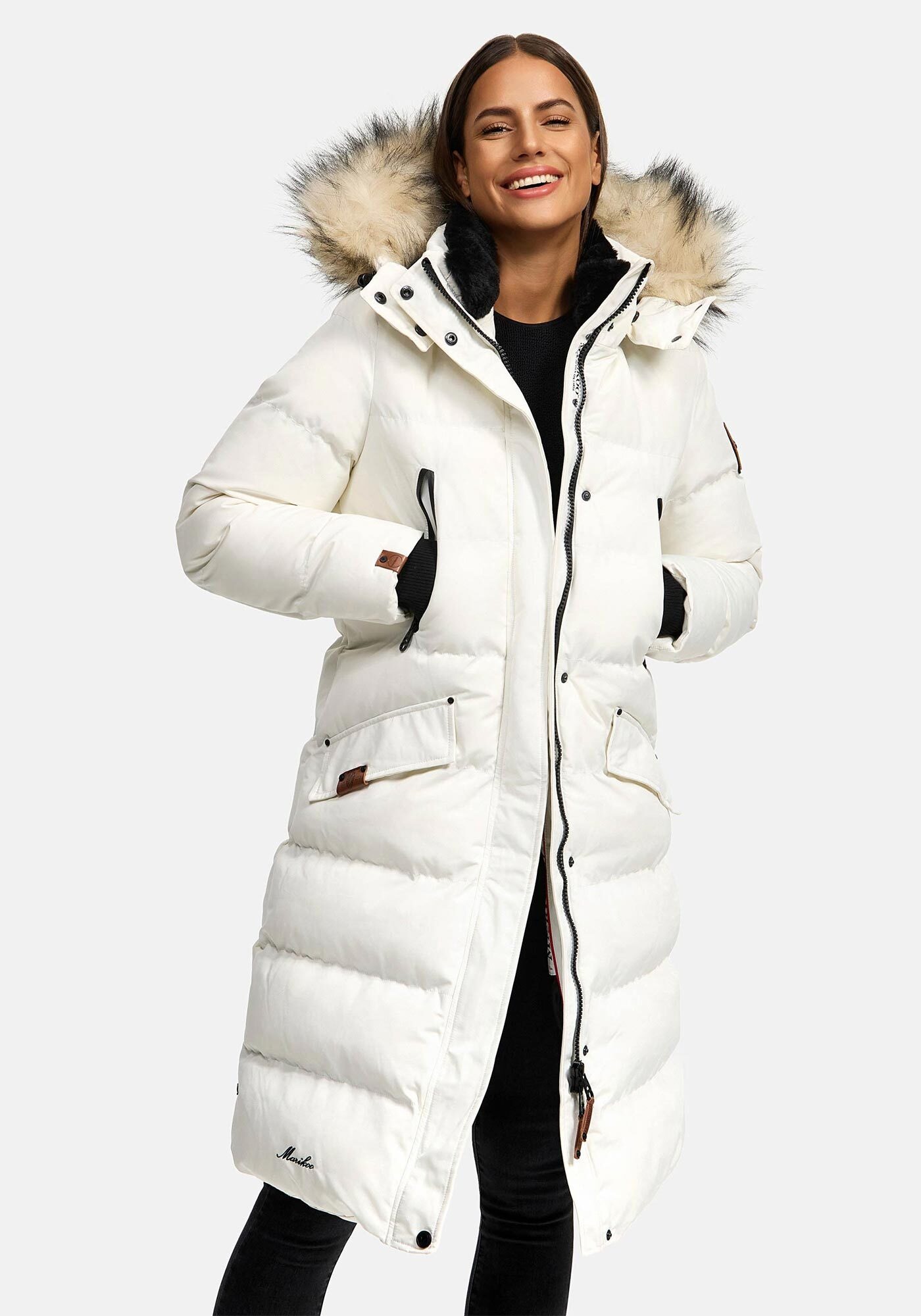 Marikoo Winterjacke »Marikoo Schneesternchen Damen Winter Steppjacke B890«