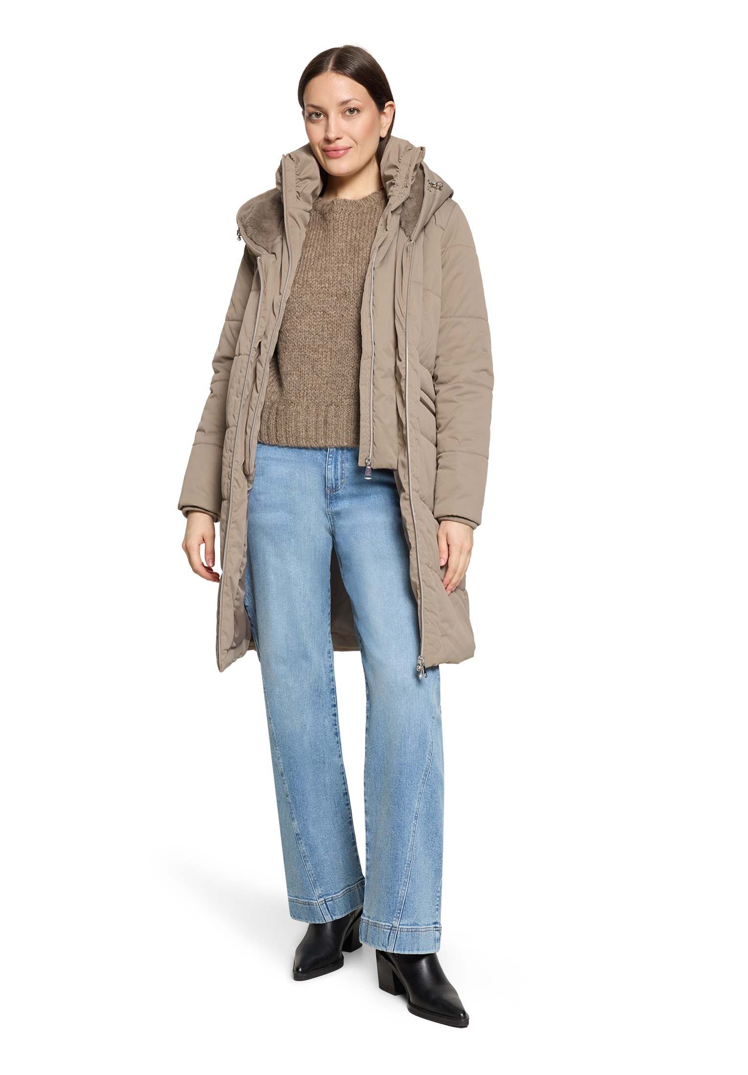 Cartoon Steppjacke »Steppmantel mit Kapuze«