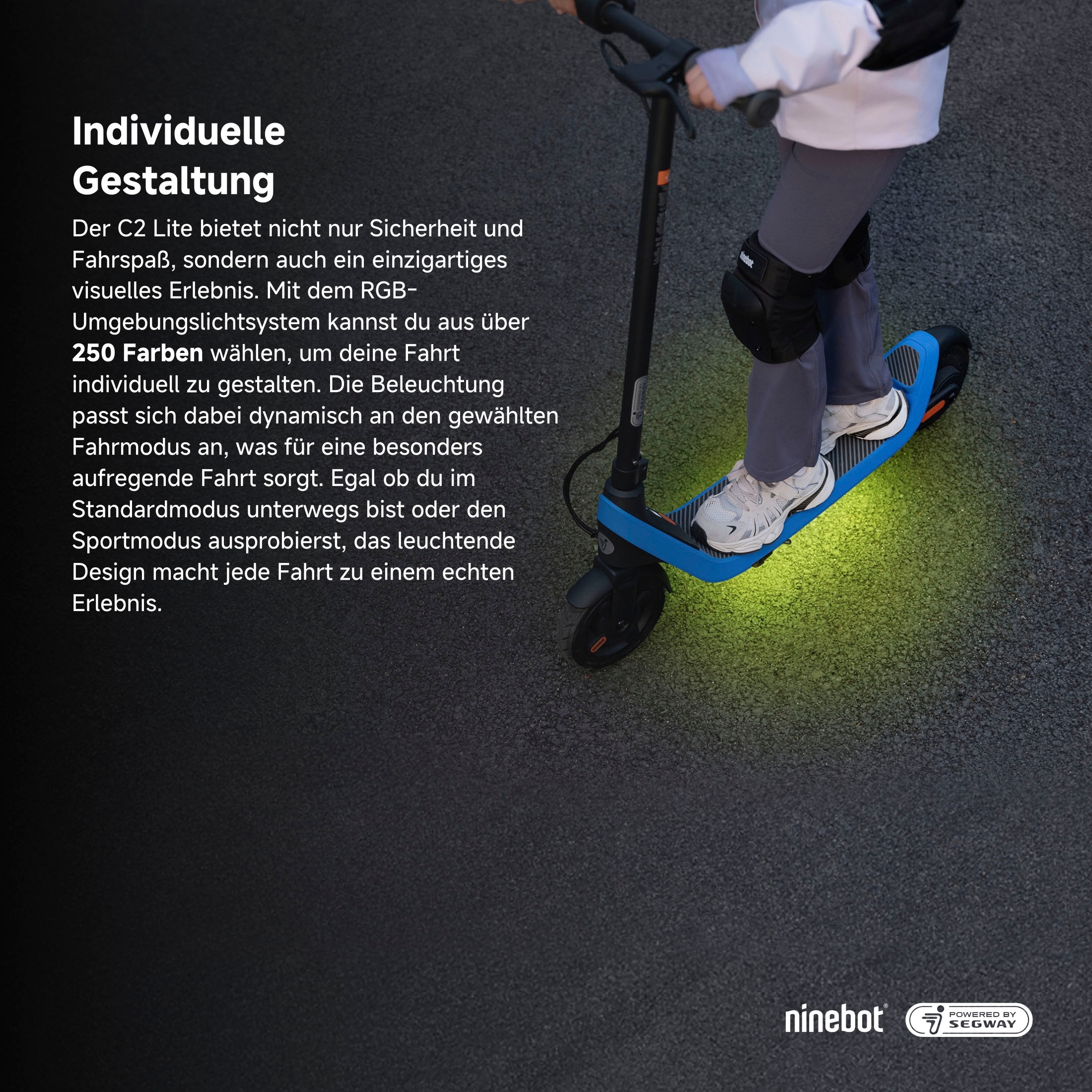 ninebot by Segway E-Scooter »KickScooter C2 Lite«, Electric Scooter, bis zu 14 km Reichweite