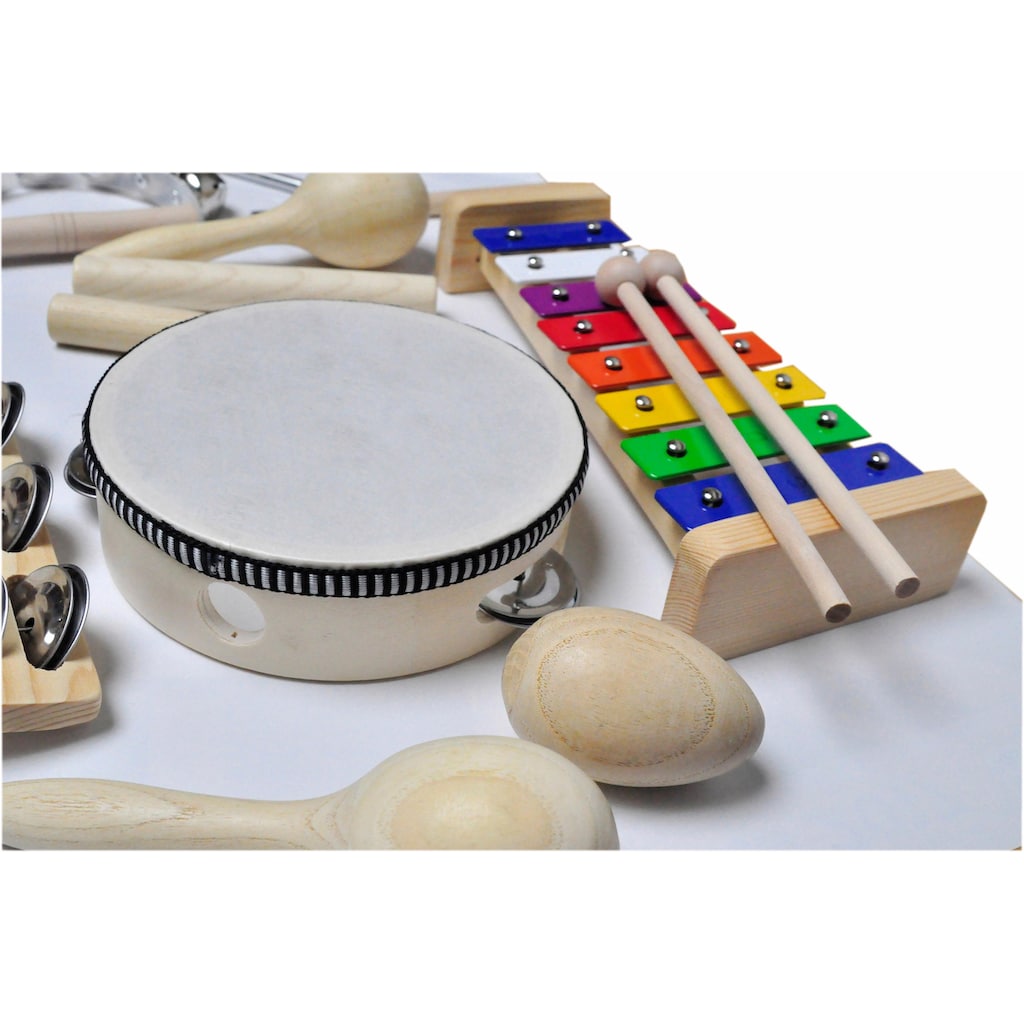 Clifton Trommel »9 teiliges Kinder Percussion Set mit CD«