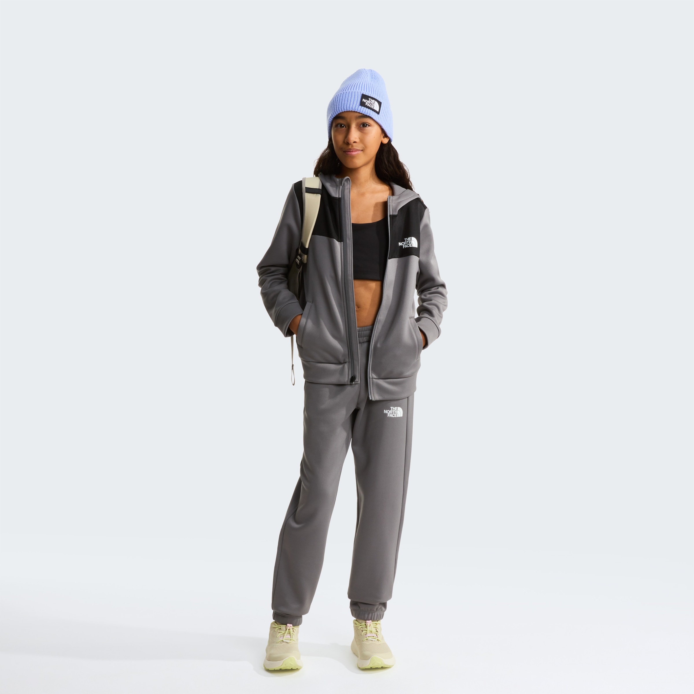 The North Face Fleecejacke »TEEN REAXION FZ HOODIE« für Jugendliche, sportlicher Stil, mit Reißverschluss