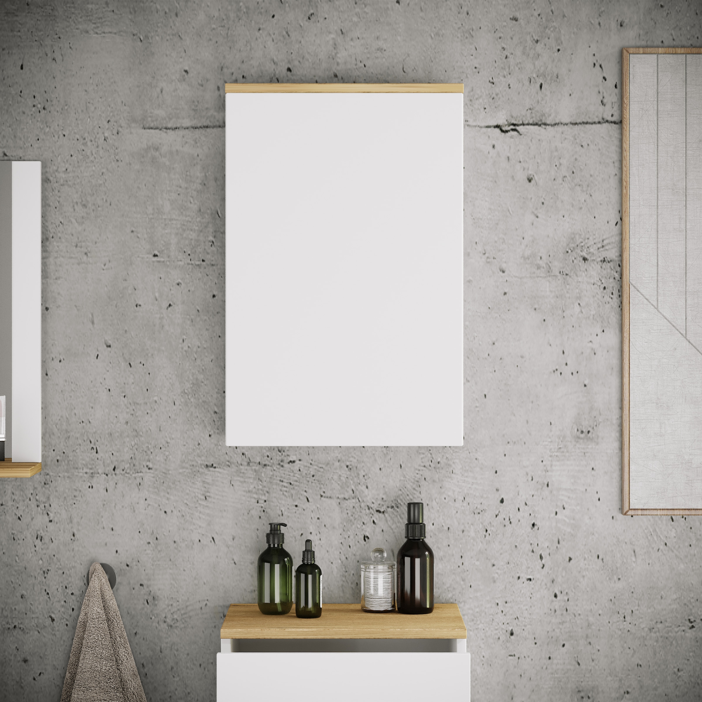 VCM Hängeschrank »Hängeschrank Badregal Badmöbel Wandschrank Cosila« 1 Stk. tlg.