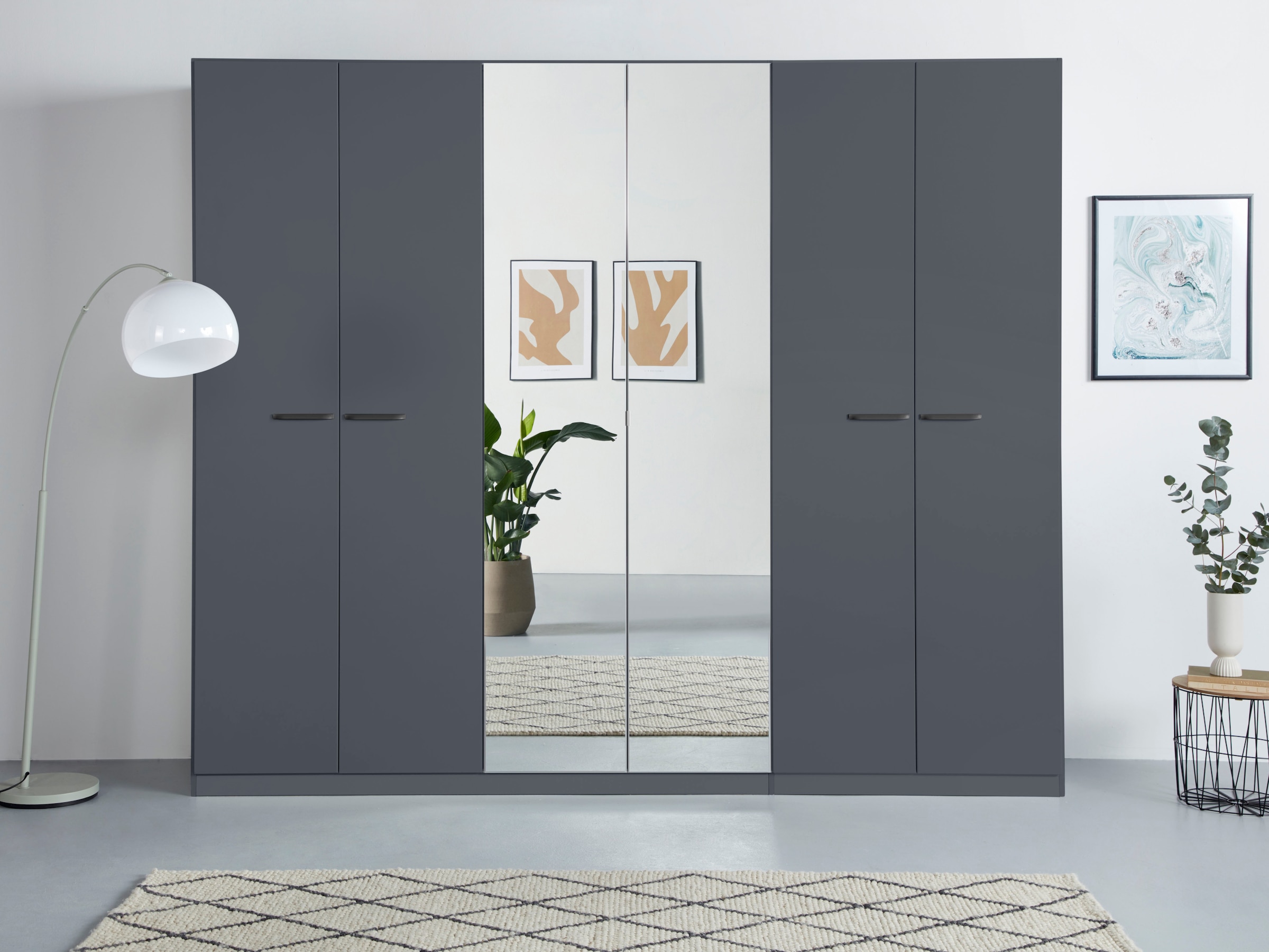 rauch Drehtürenschrank »Kleiderschrank Schrank Garderobe TOPSELLER OTELI inkl. Inneneinteilung«, mit 3 Innenschubladen extra Böden optional mit Spiegel MADE IN GERMANY
