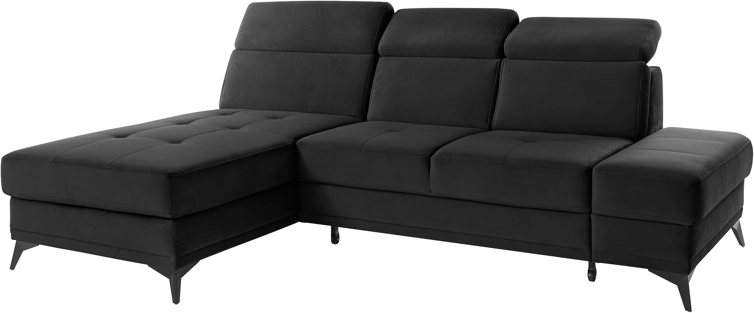 INOSIGN Ecksofa »Cardiz L-Form«, inkl.Kopfteilverstellung und Federkern wahlweise mit Bettfunktion