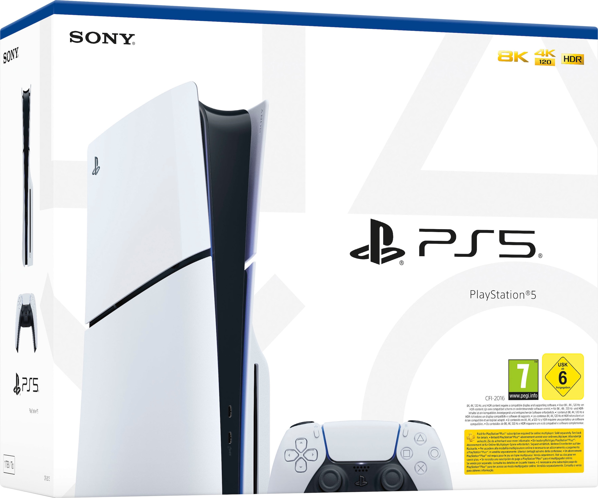 PlayStation 5 Spielekonsole »Disk Edition (Slim) inkl. zweitem DualSense Wireless-Controller«