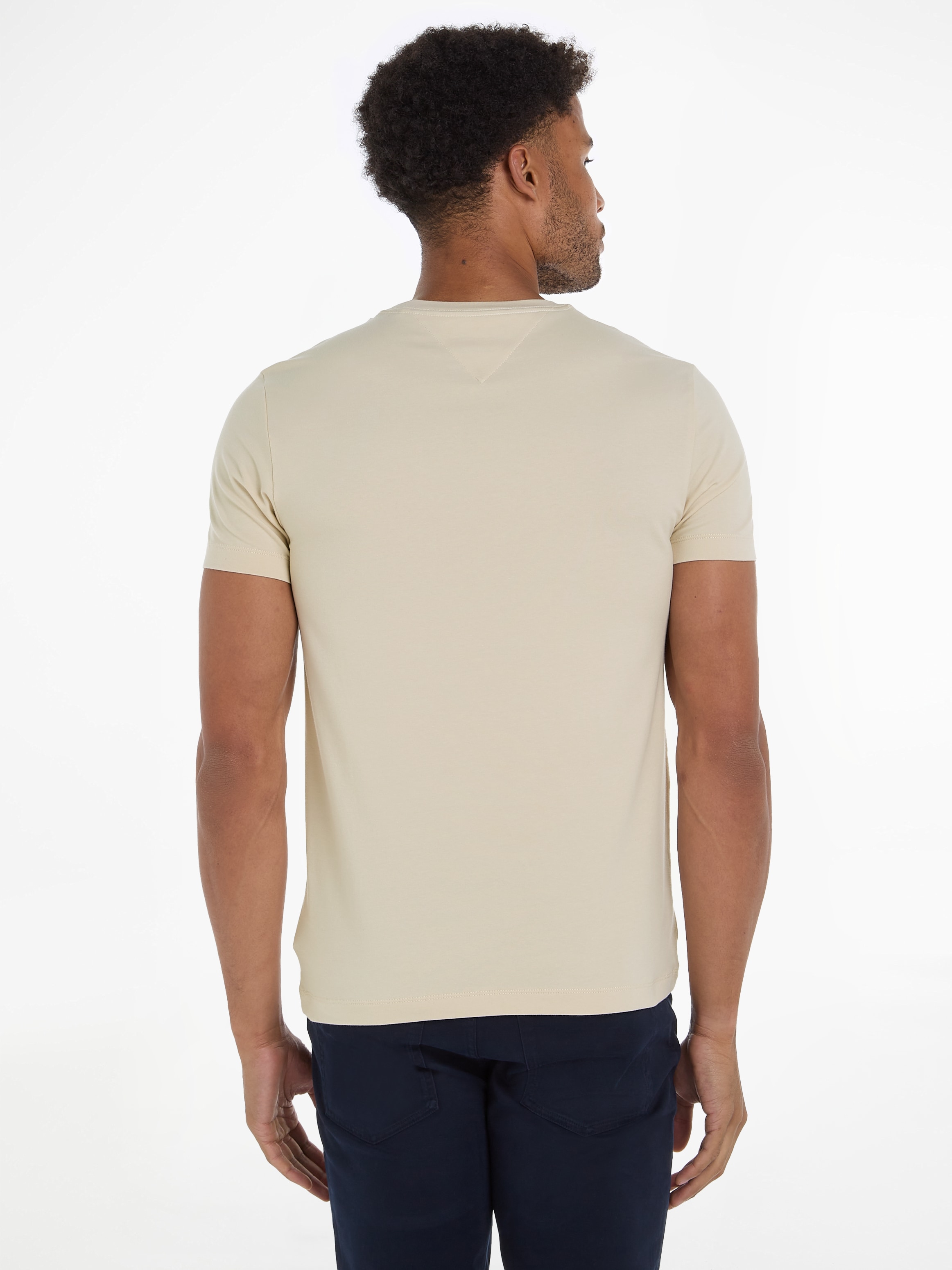 Tommy Hilfiger T-Shirt »STRETCH SLIM FIT TEE«, mit Rundhalsausschnitt