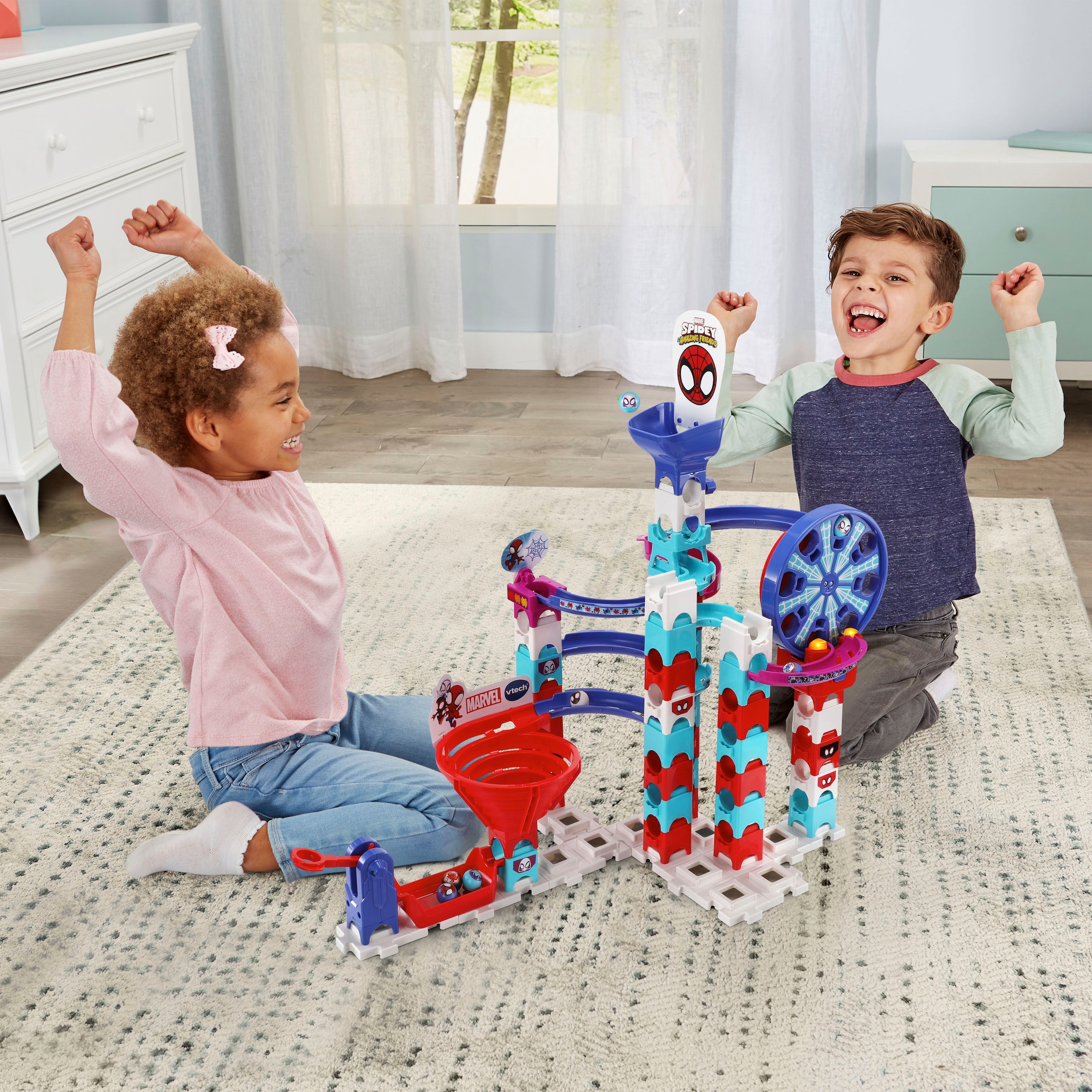 Vtech® Kugelbahn »MarbleRush - Spidey Super Spin Challenge SP300 E«, mit Licht und Sound